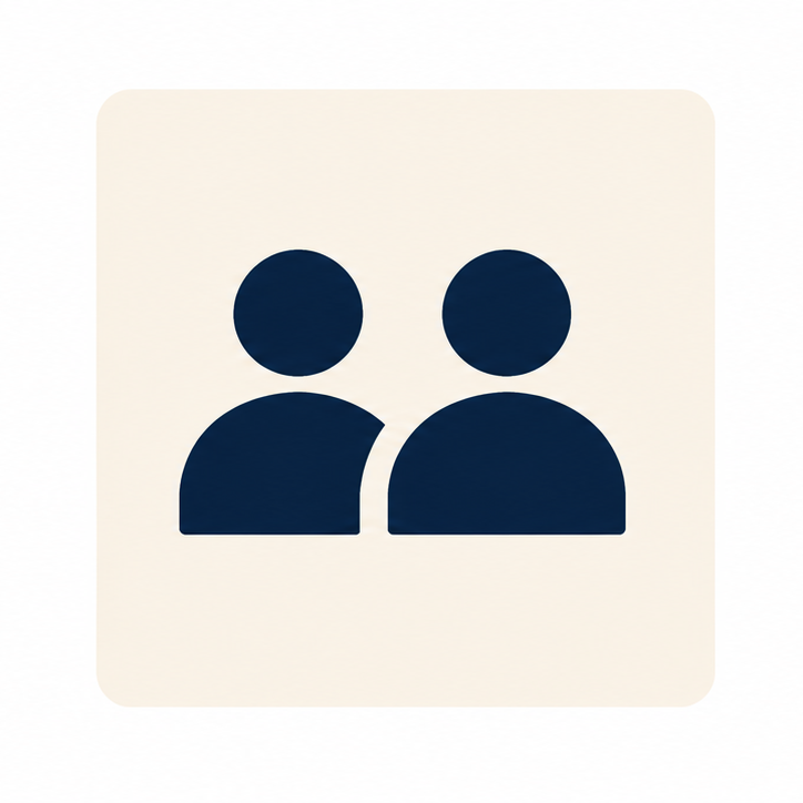 Two people representing peer connection and shared lived experience among first responders.