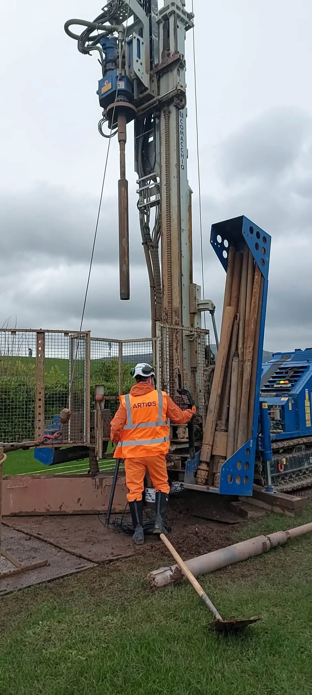 UXO Engineer conducting Downhole Magnetometry for intrusive works/ piling