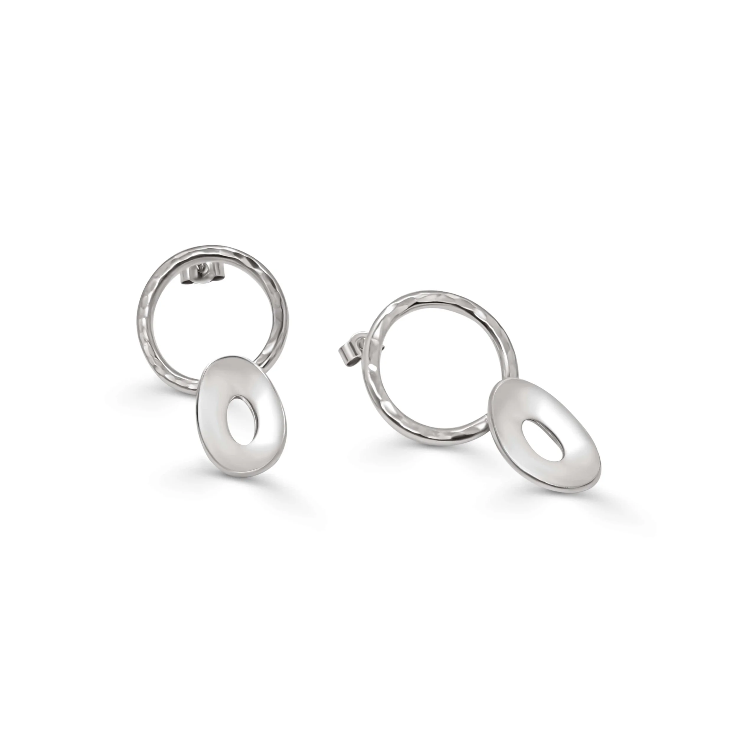 Floating Ovals Drift Drop Earrings