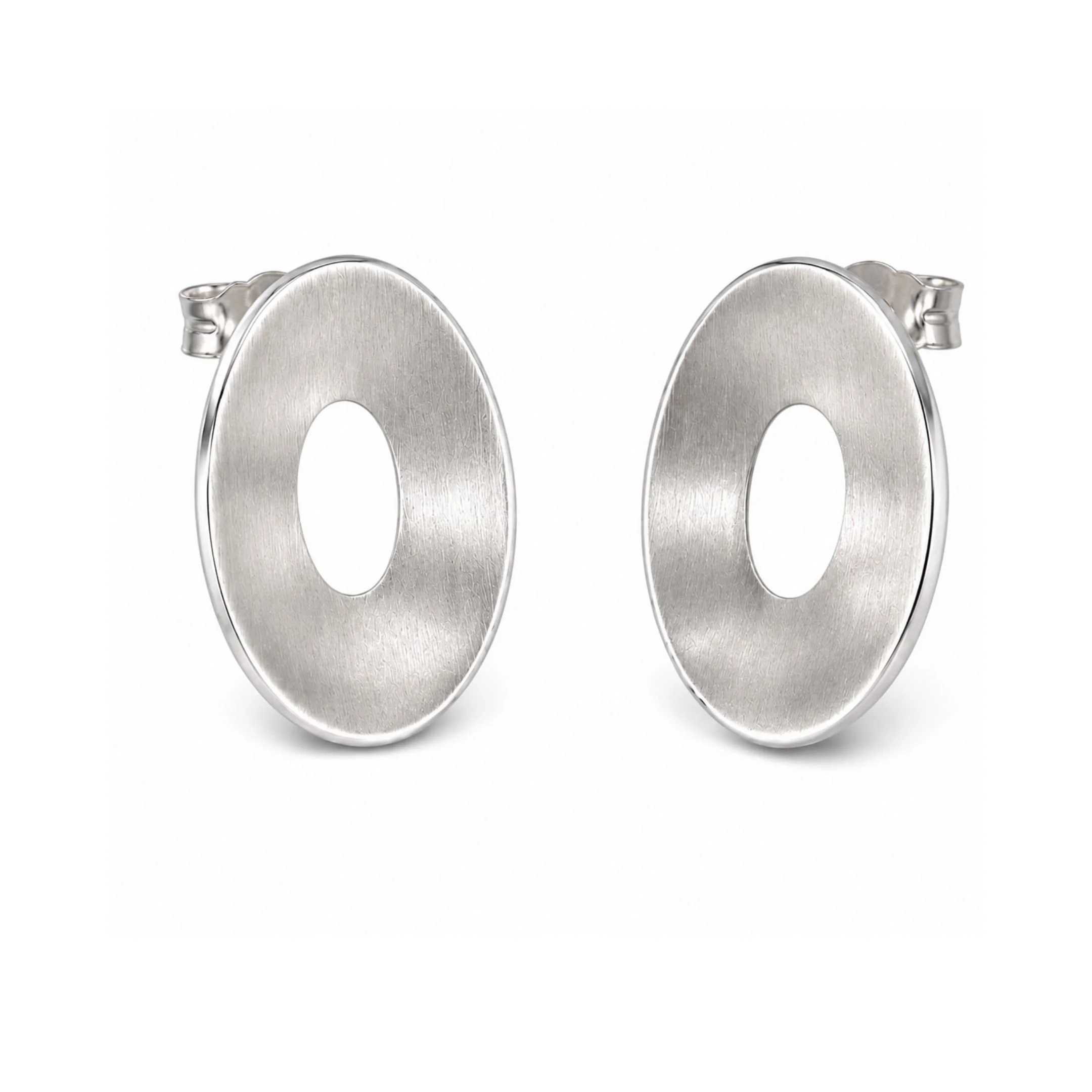 Floating Ovals Full Bloom Stud Earrings