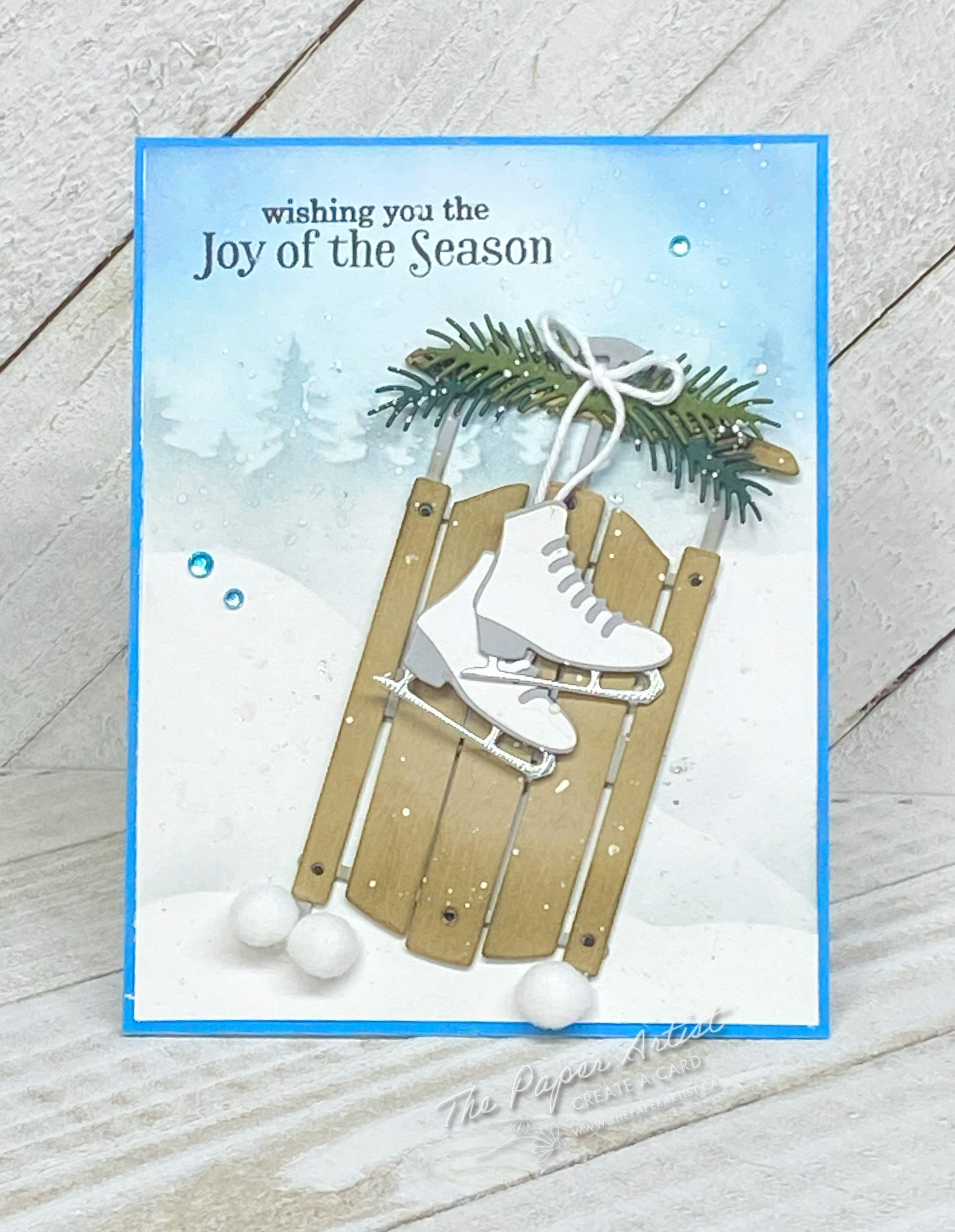 Winter Sled - Create a Winter Card