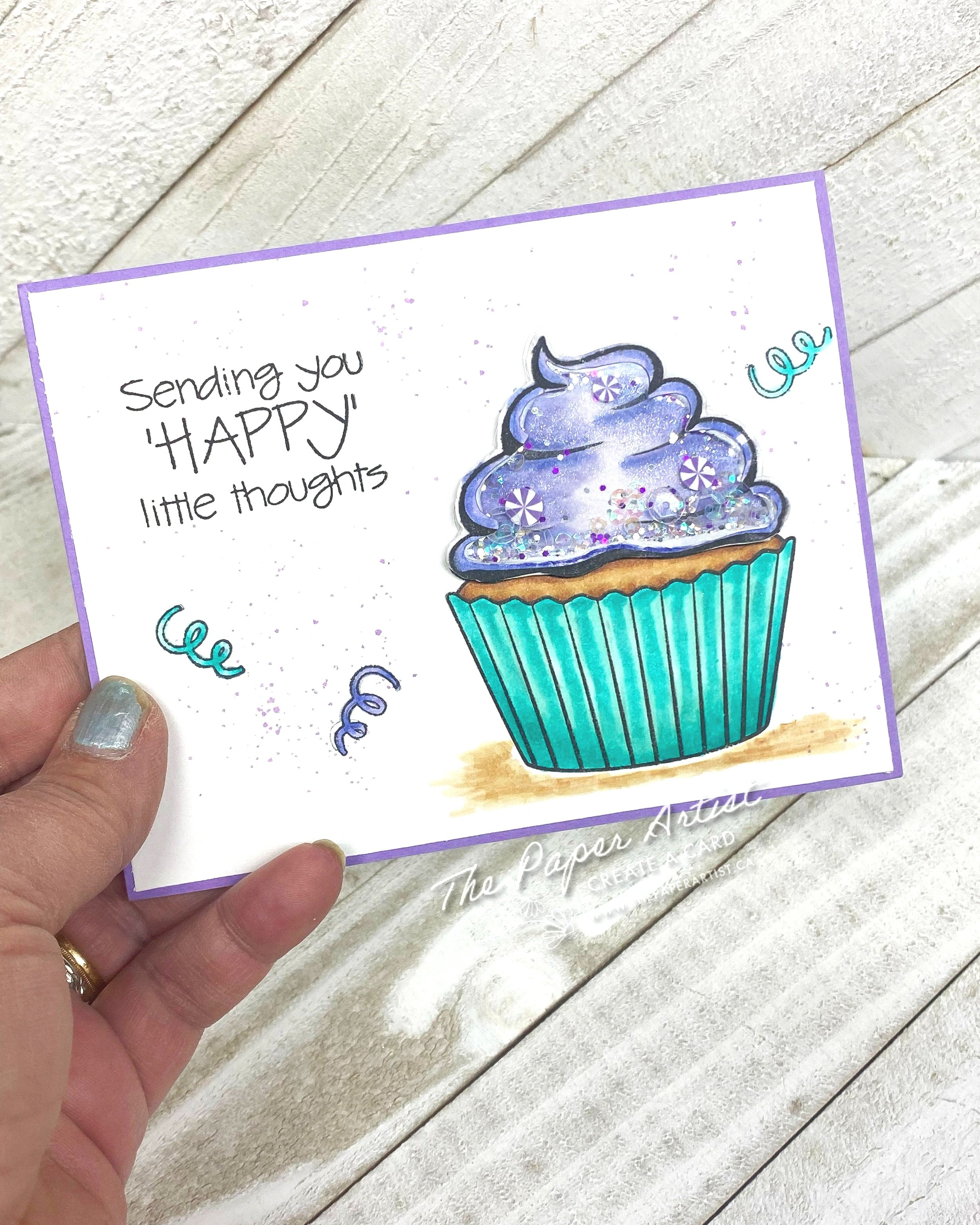 Cupcake Shaker Card