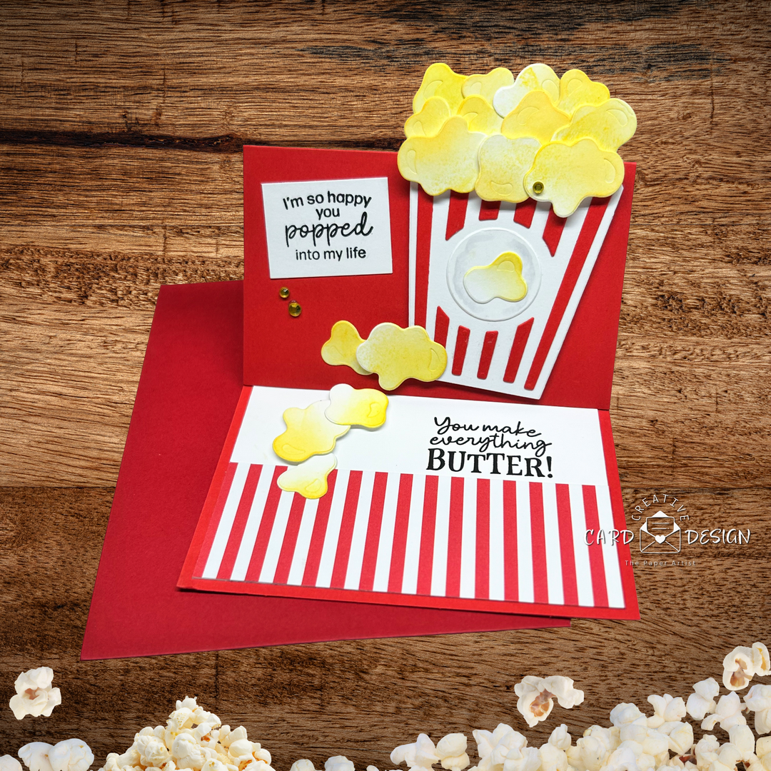A Pop Up Popcorn Card