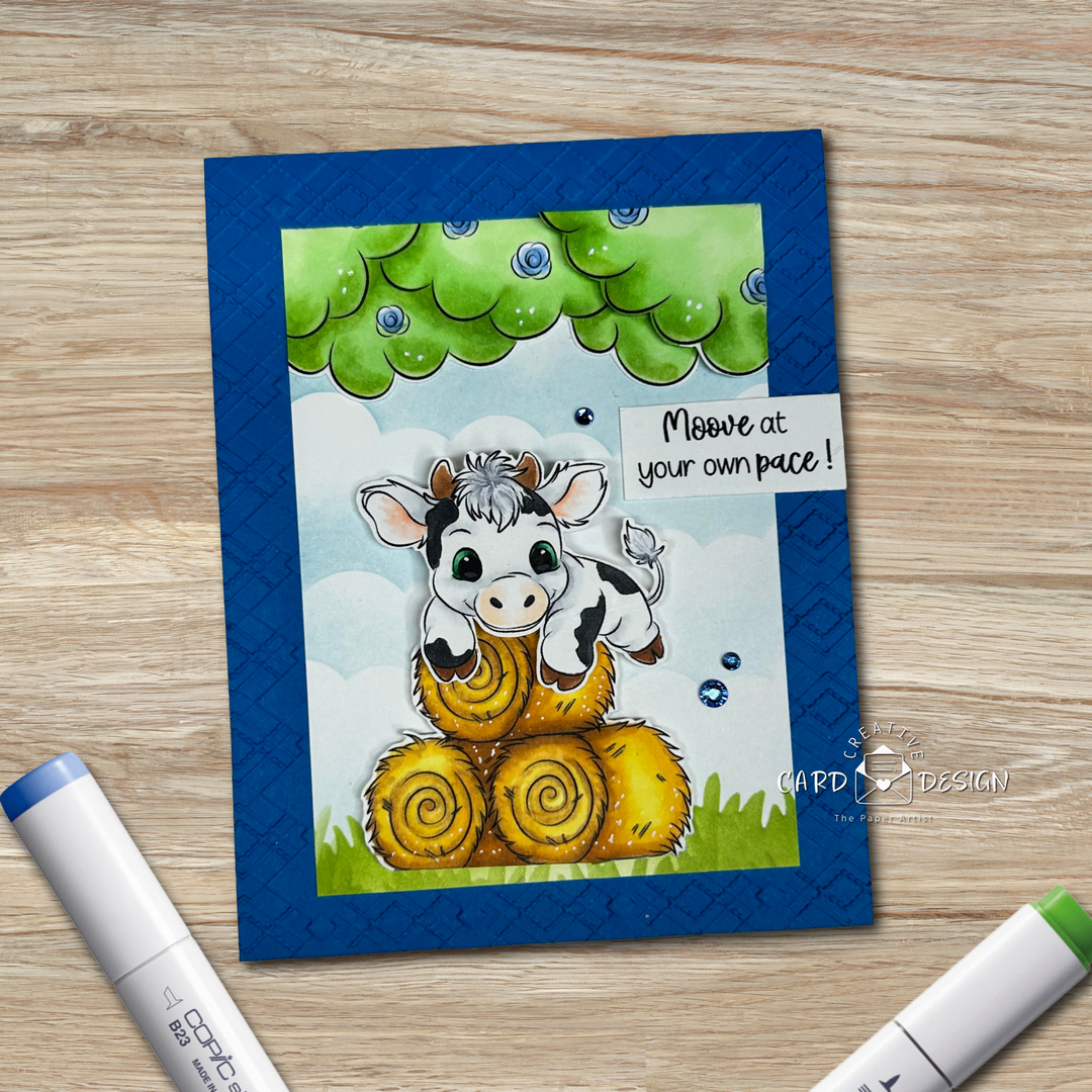 Moove at Your Own Pace Handmade Card