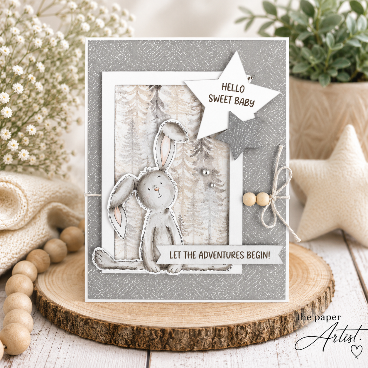 Let the Adventures Begin: A Sweet Baby Card with a Touch of Handmade Charm
