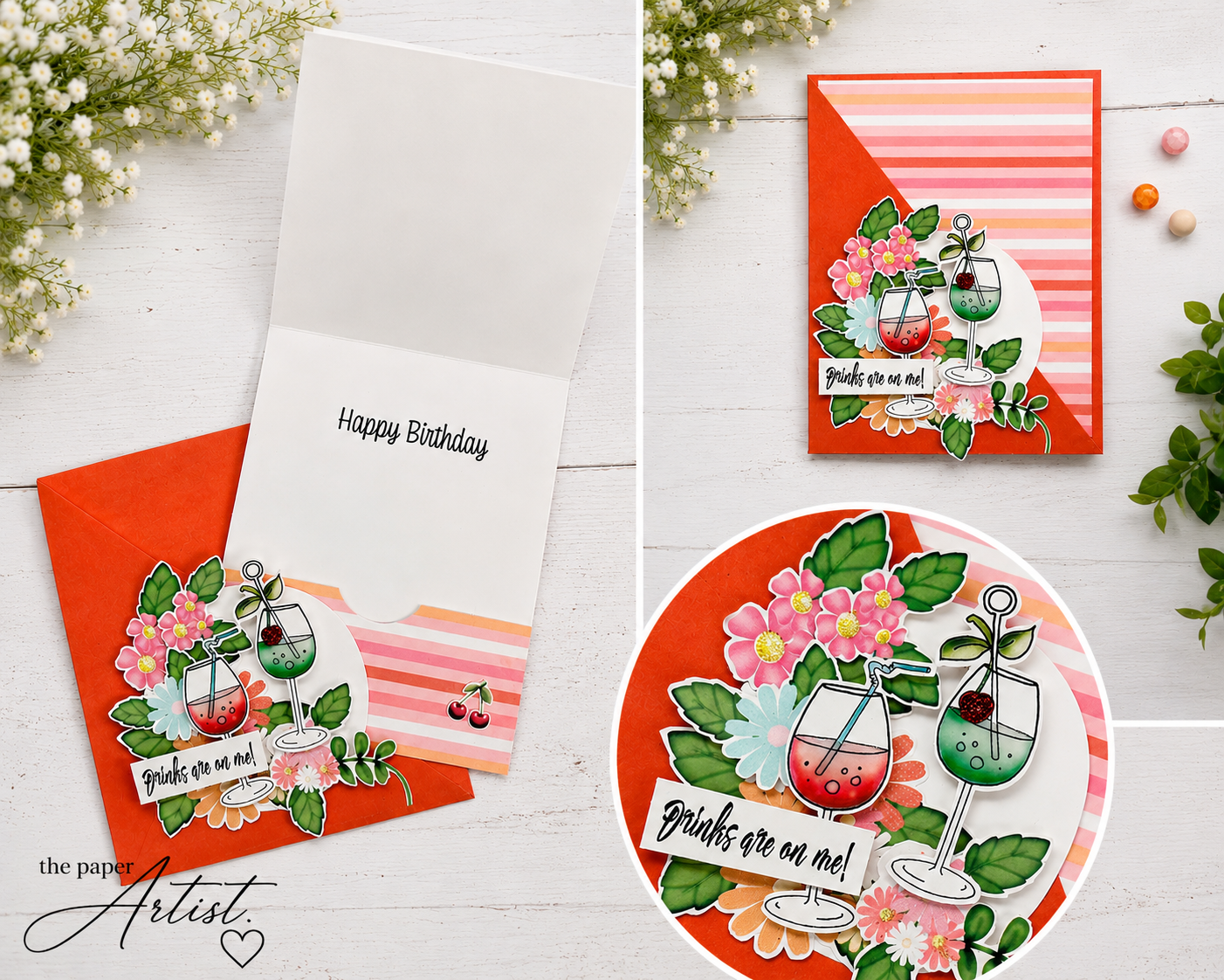 Drinks Are on Me! A Fun Summer Gift Card Holder Card