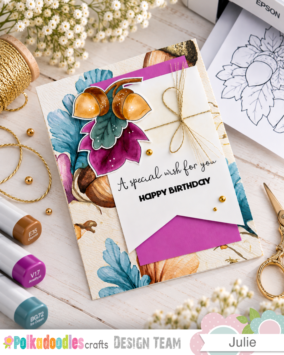 An October Birthday Card — Because Fall Isn’t Just for Thanksgiving