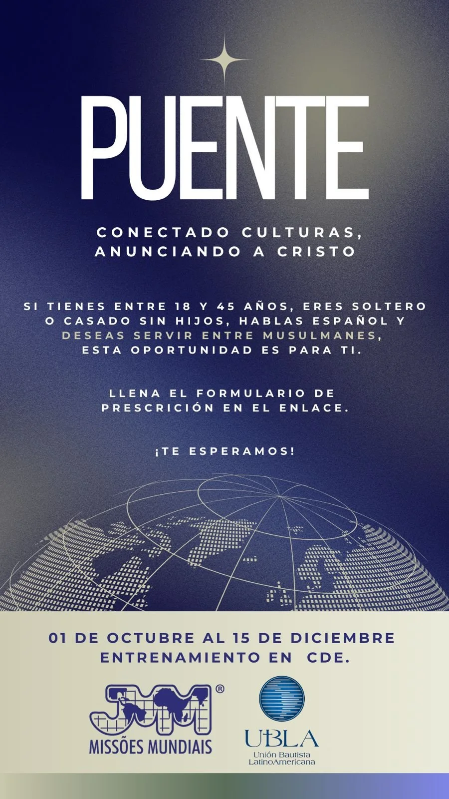 PUENTE: Entrenamiento para quienes desean servir entre musulmanes