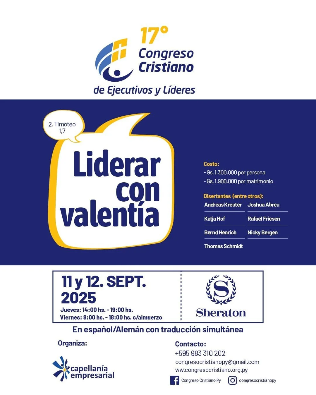 17º Congreso Cristiano de Ejecutivos y Líderes