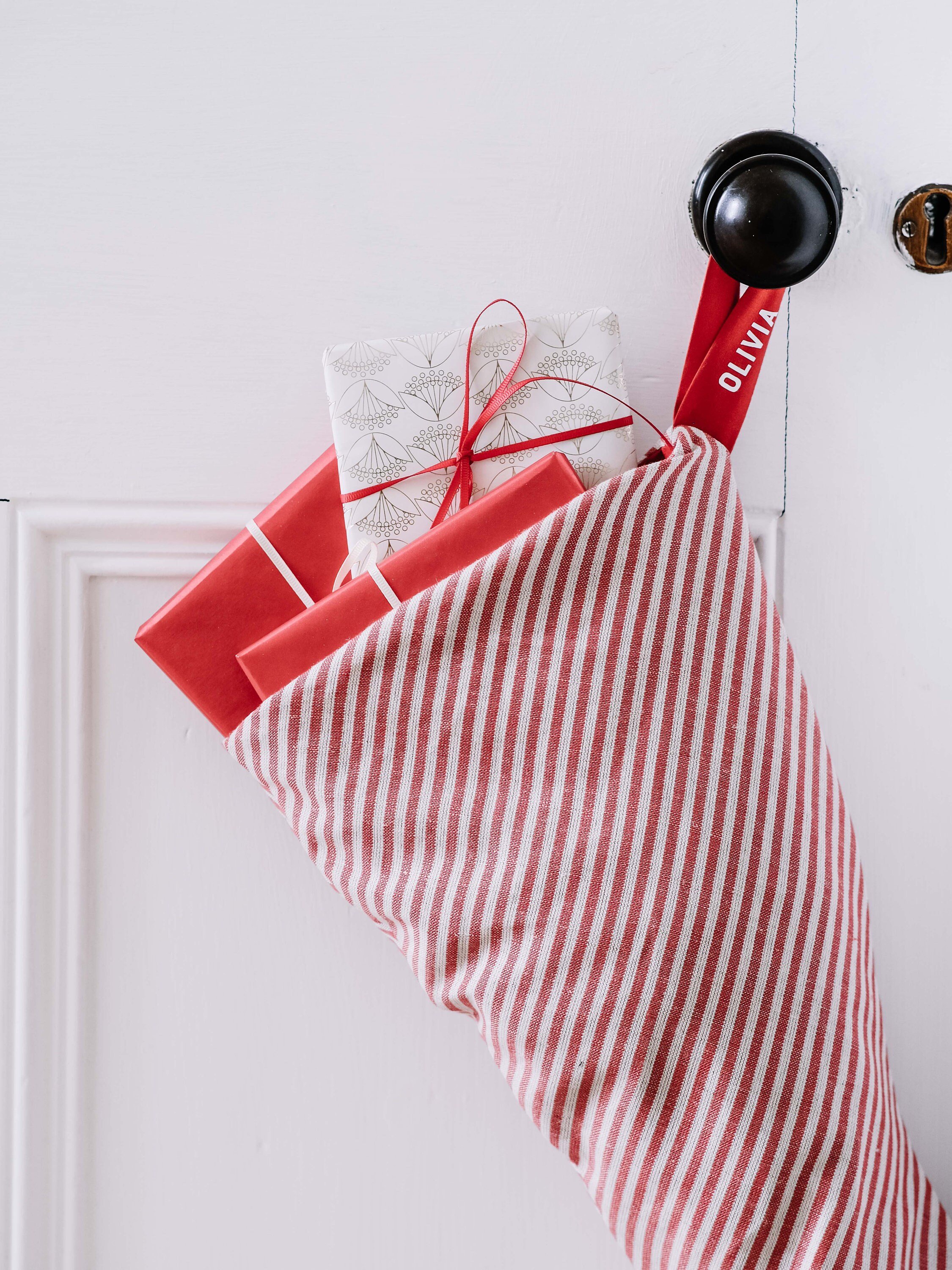 Candy Cane Christmas Stocking