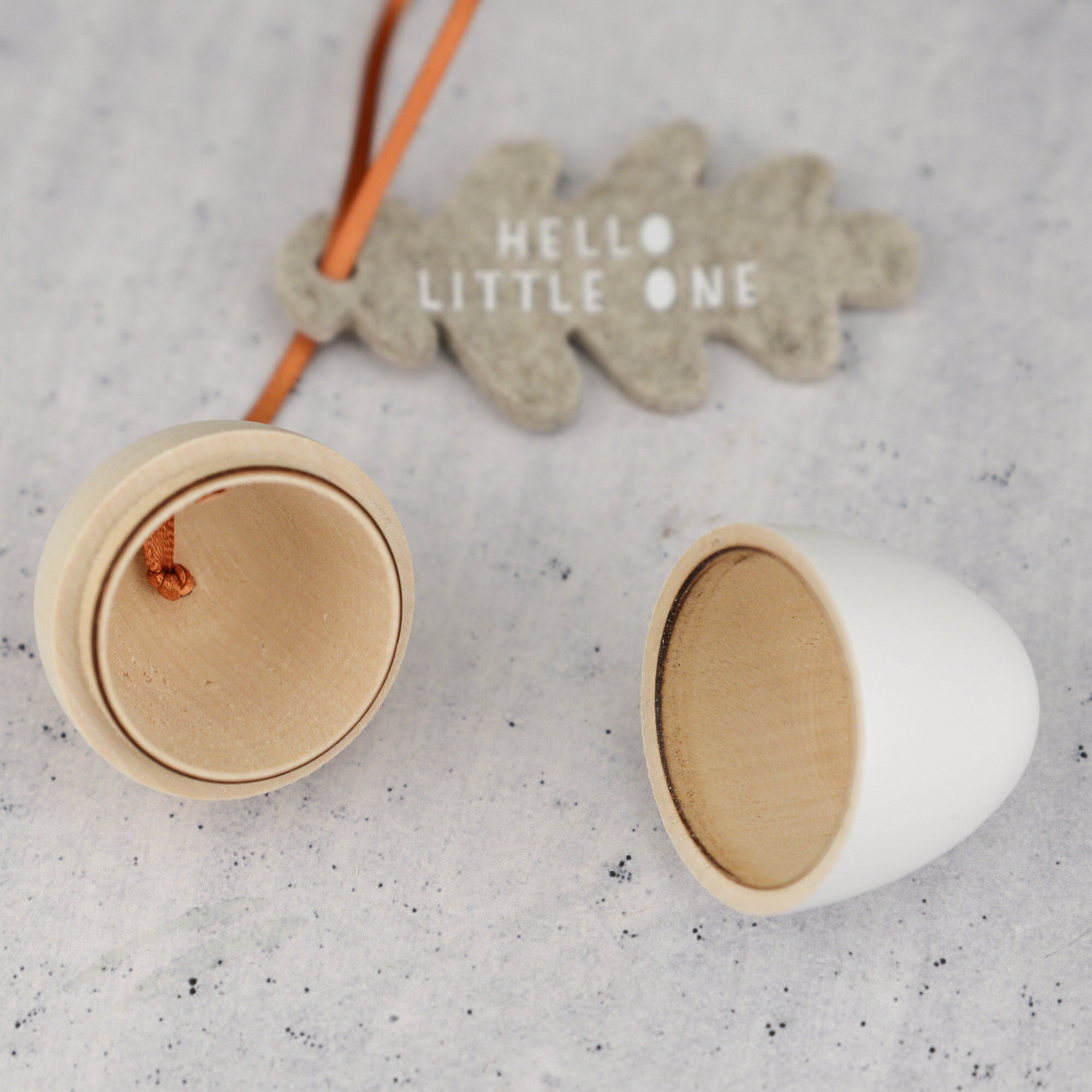 New Baby Wooden Acorn Keepsake