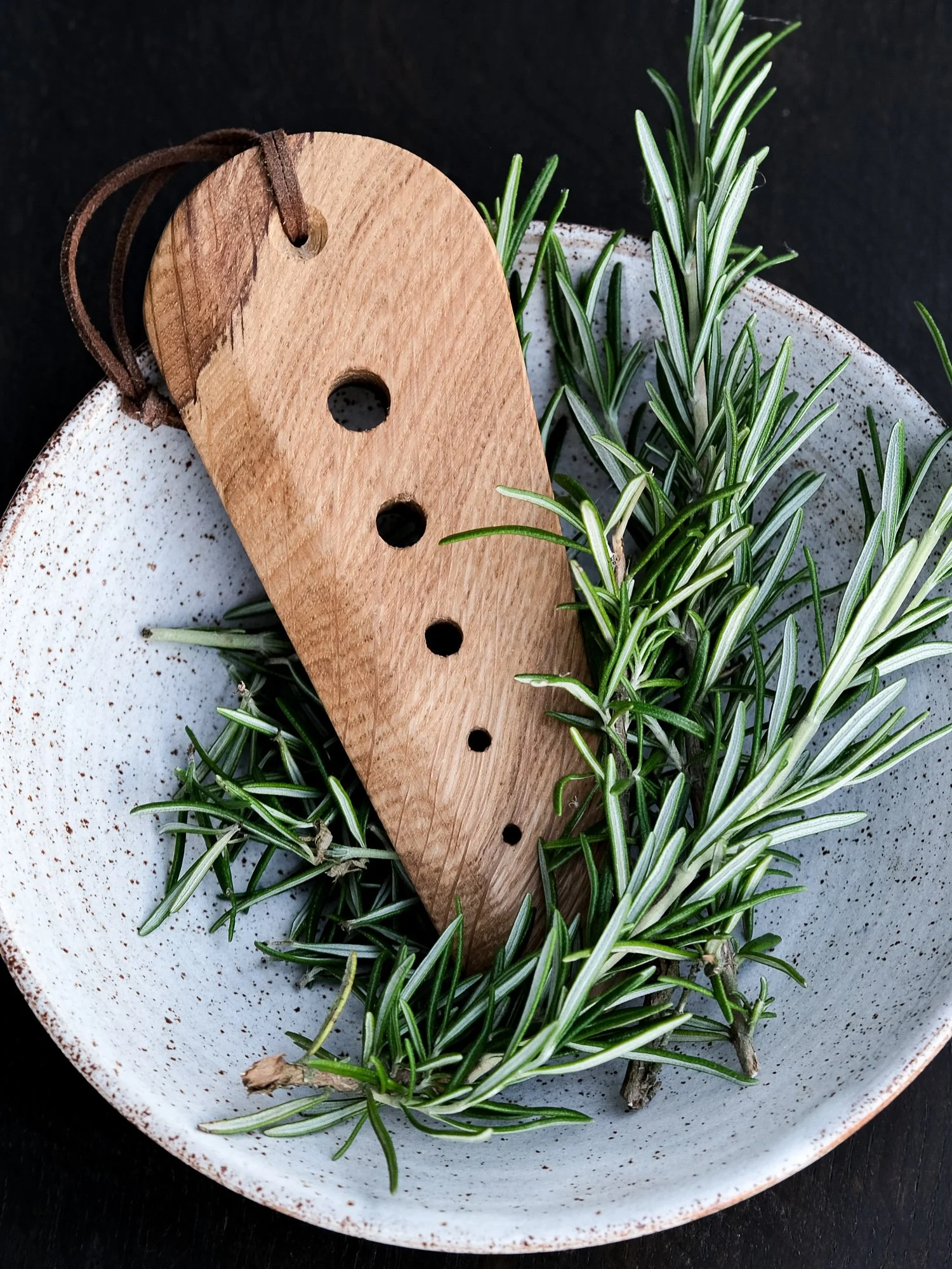 wooden herb stripper