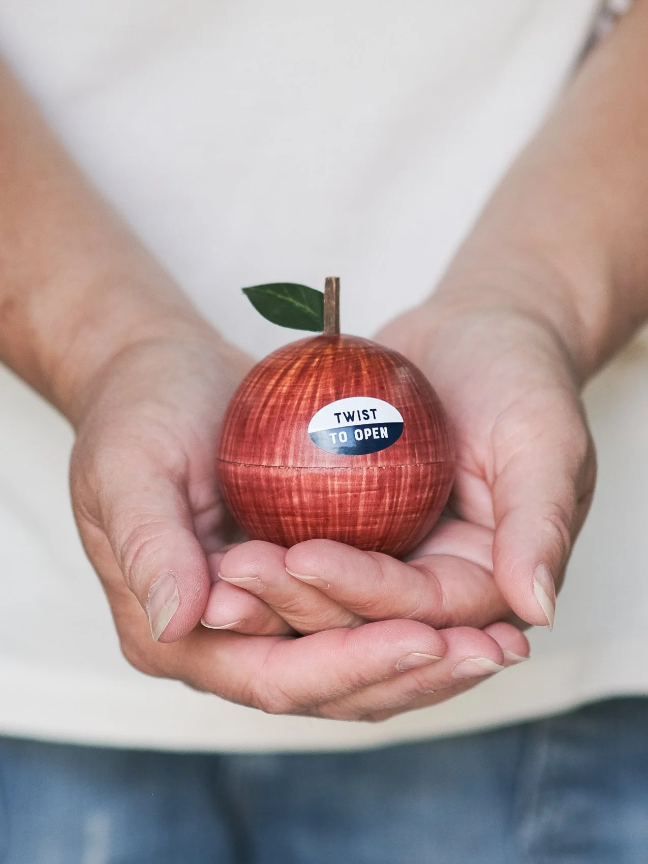 Personalised secret message apple keepsake