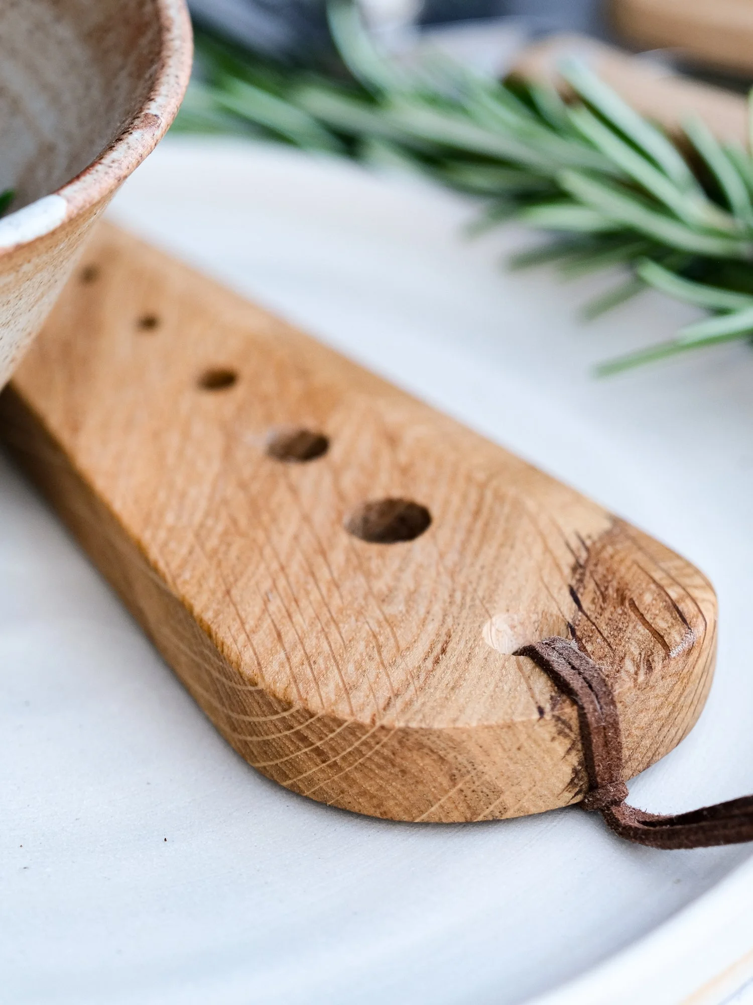 wooden herb stripper