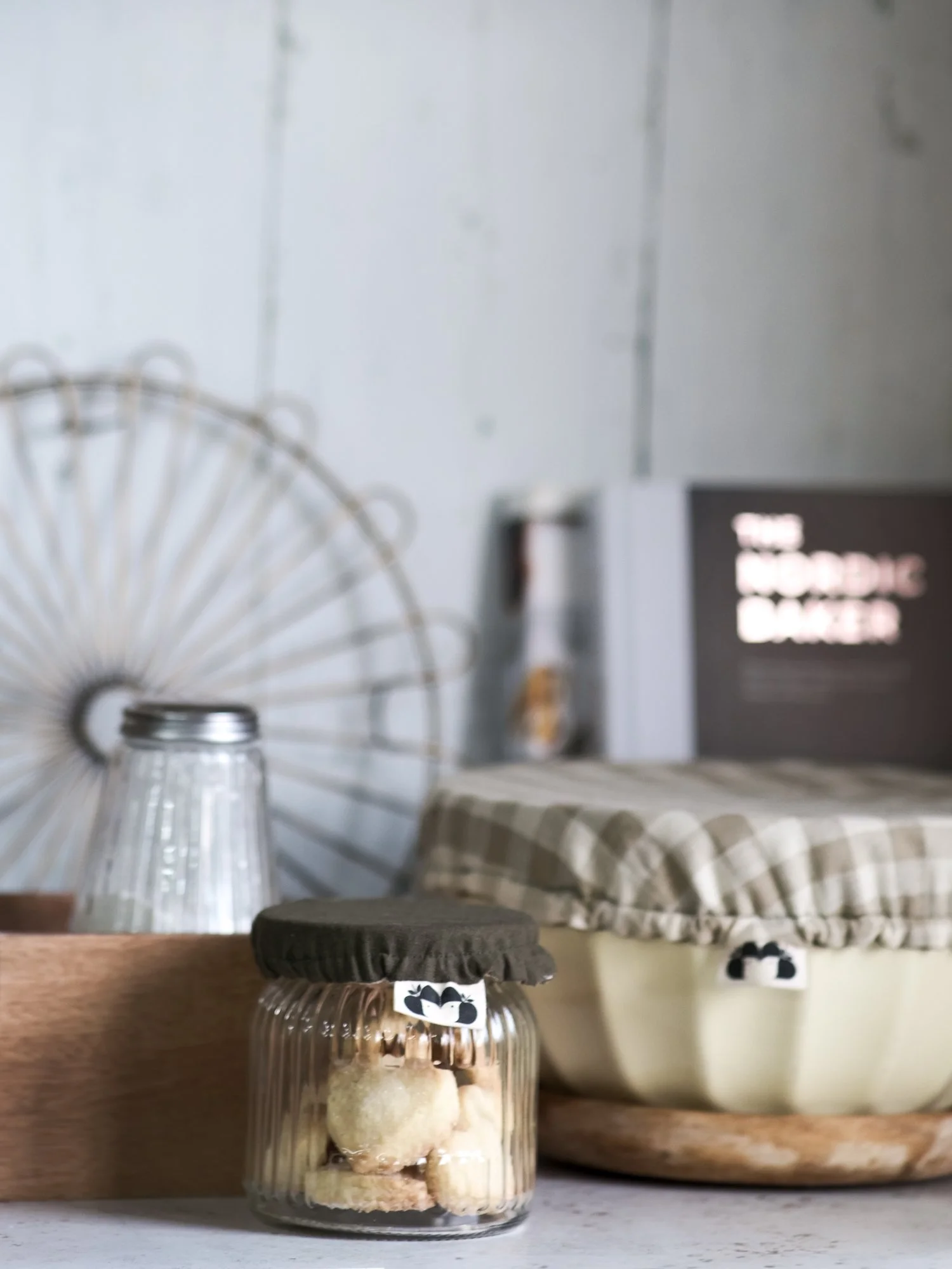 Reusable linen bowl cover cottagecore style