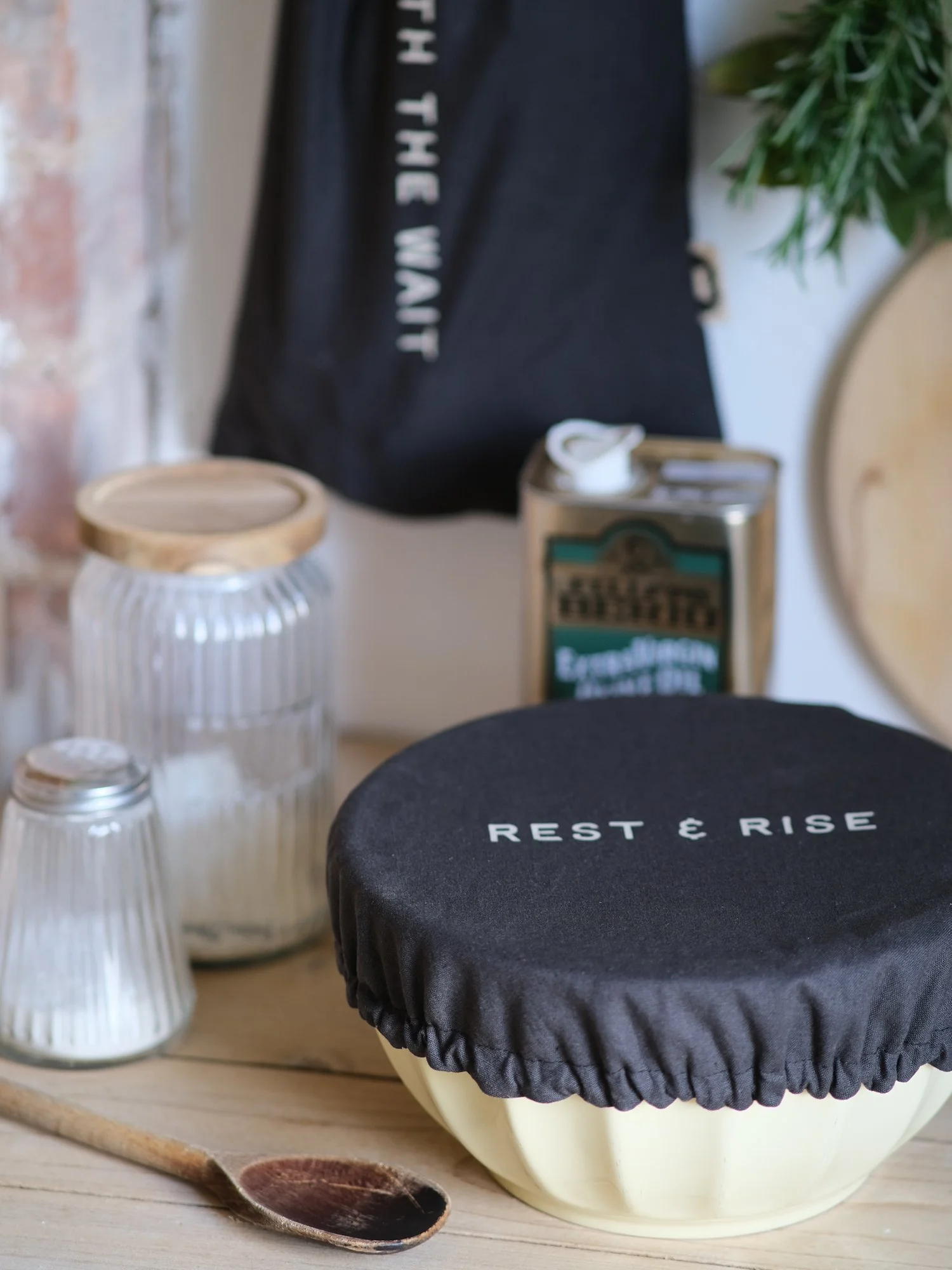 Reusable Fabric Proving Bowl Cover for Bread Making