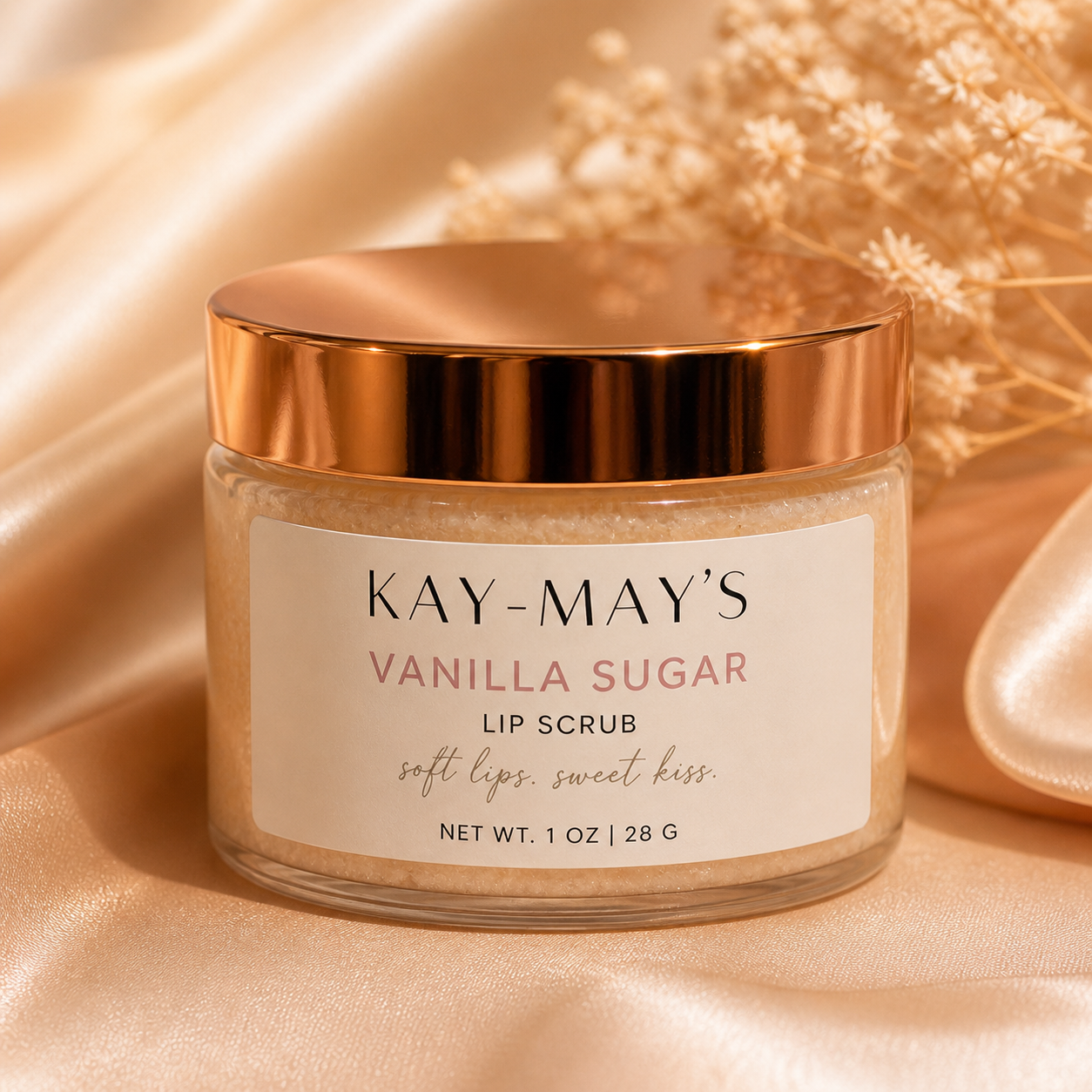 Kay-May’s Vanilla Sugar Lip Scrub | Exfoliating & Smoothing Lip Care