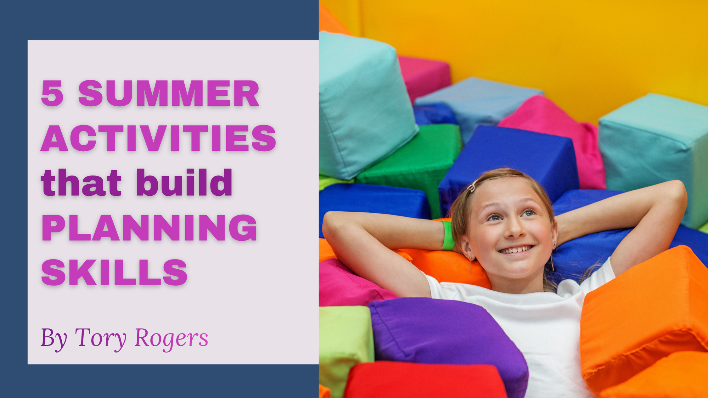A child or teen engaging in a fun summer activity that builds executive functioning and planning skills, supported by Restoration and Recreation