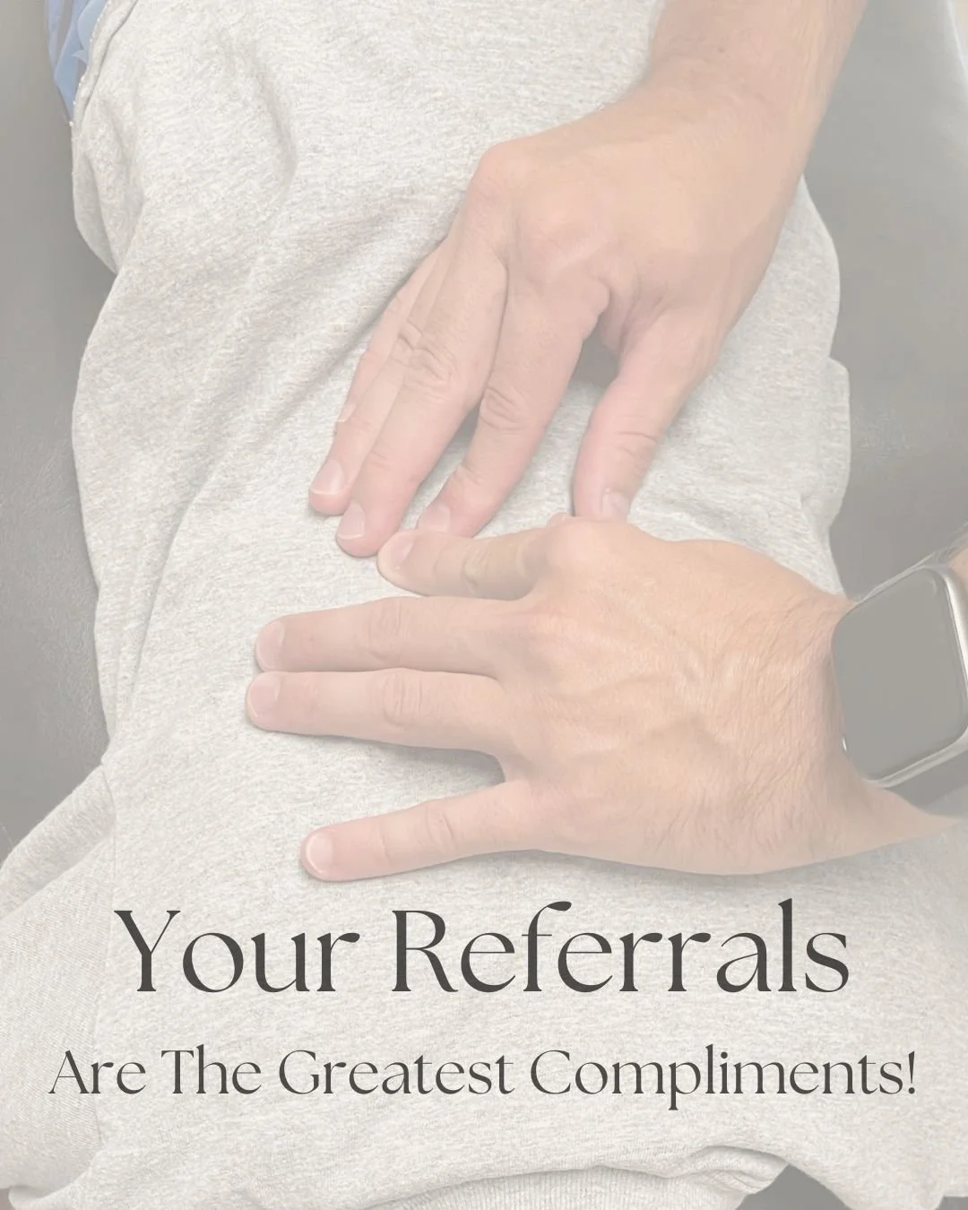 When you refer a friend or family member, it means more than you know. Your referrals are truly the greatest compliment.

We are here for you:
Monday-Thursday 9-1, 3-6, and Friday 9-1
515-461-3505
Elevationchiropracticankeny.com
#ankenyiowa #ankenych