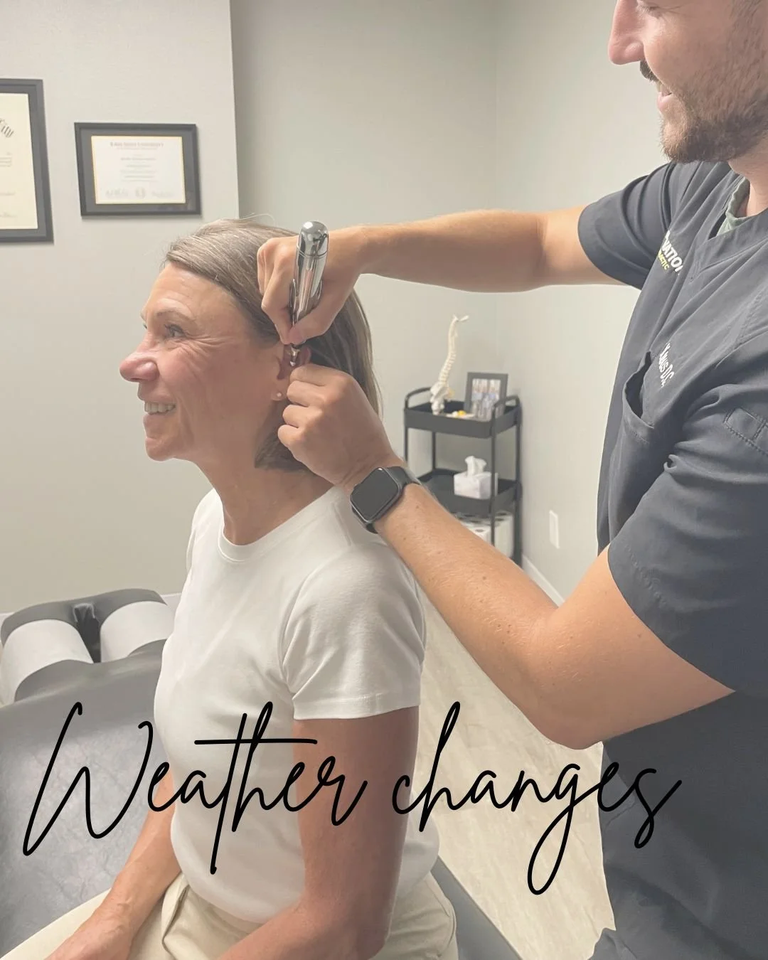 Did you know... 
Changes in barometric pressure, which occur when the air gets warmer or colder, can significantly affect your sinuses. Weather changes can bring a host of uncomfortable symptoms along with them, including sinus pain, congestion, head