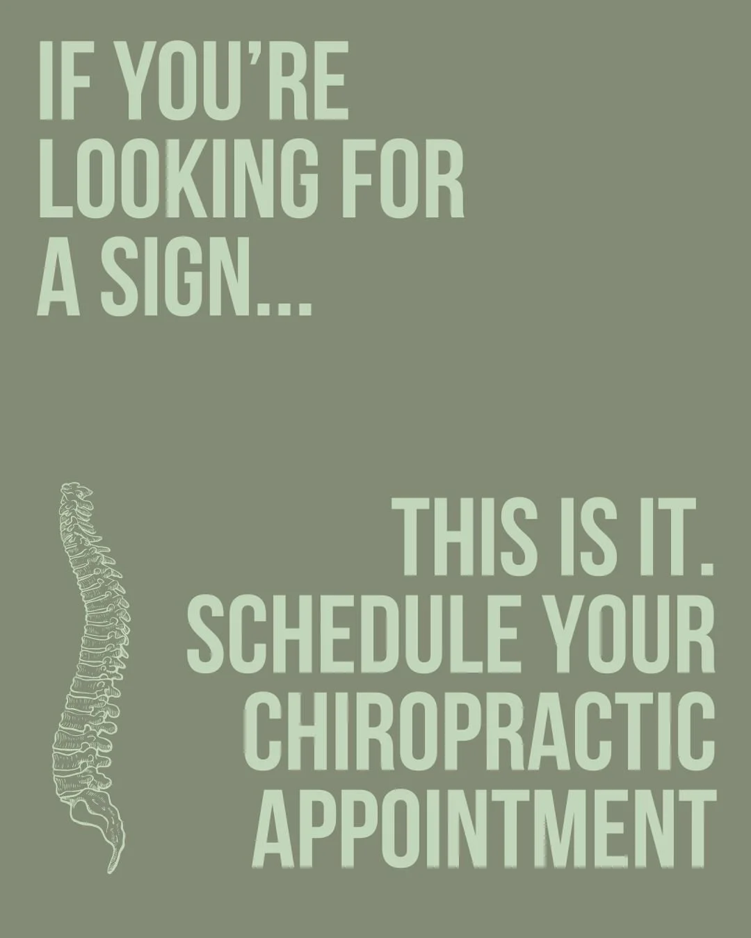 If you&rsquo;ve been looking for a sign, this is it. Your body doesn&rsquo;t need to &ldquo;wait it out&rdquo; or push through the discomfort; small issues don&rsquo;t stay small for long. Schedule your chiropractic appointment today and get back to 