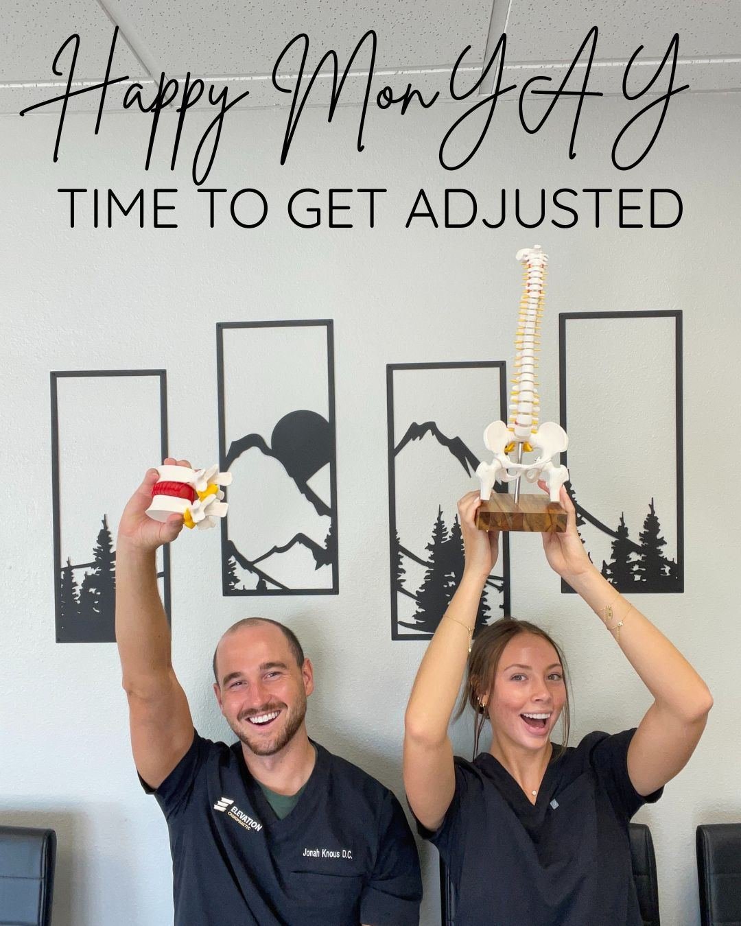 Happy MonYAY! We are excited to serve you. 

HEALING HAPPENS HERE
Monday-Thursday 9-1, 3-6, and Friday 9-1
515-461-3505
Elevationchiropracticankeny.com
#ankenyiowa #ankenychiropractor #familywellness #healingjourney