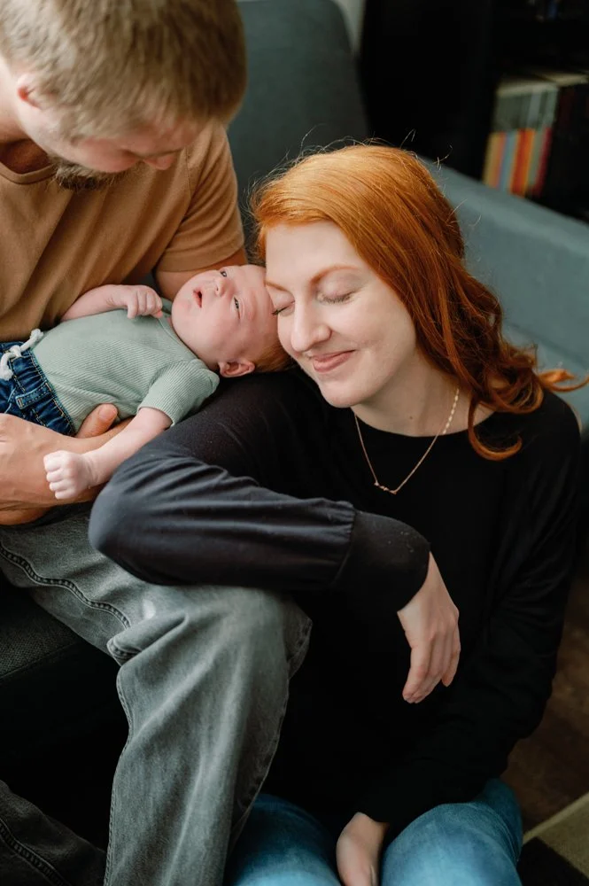 at home newborn session in orlando