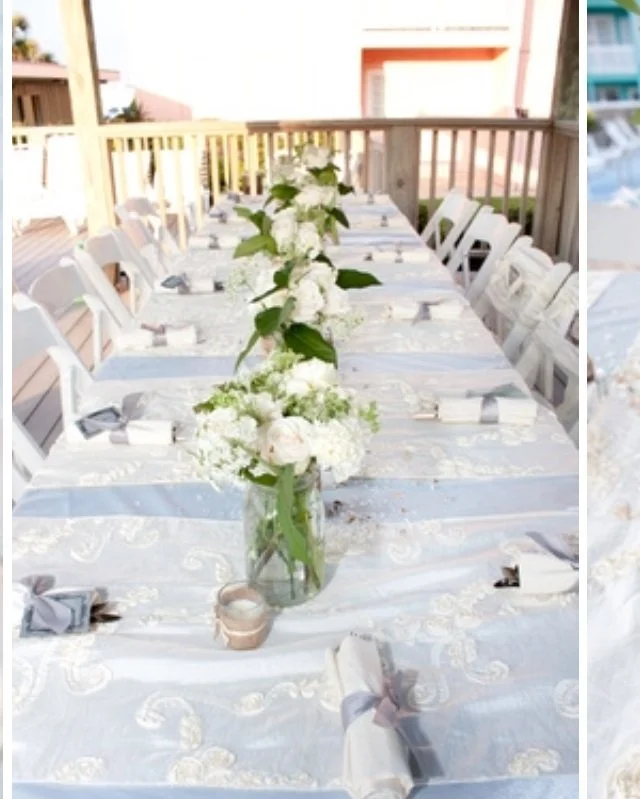 Reception on the patio