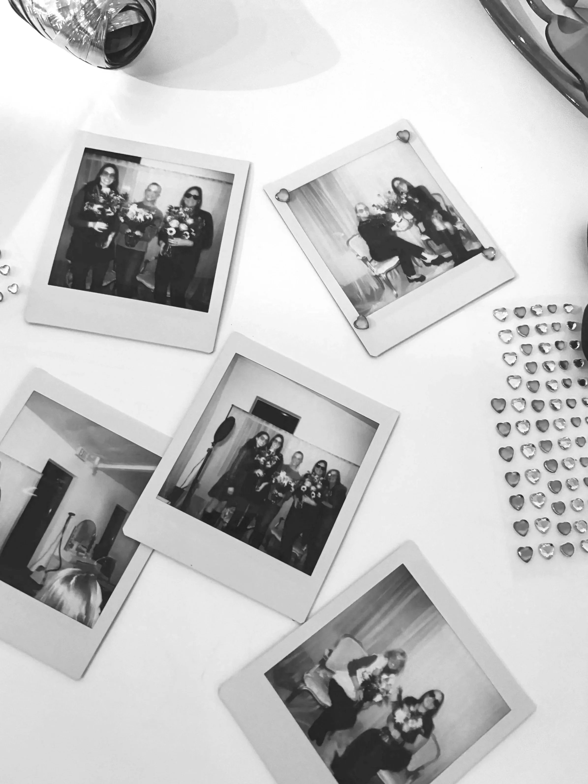 Polaroid images from a bachelorette party, DistriktF Park City Event Space Rental.