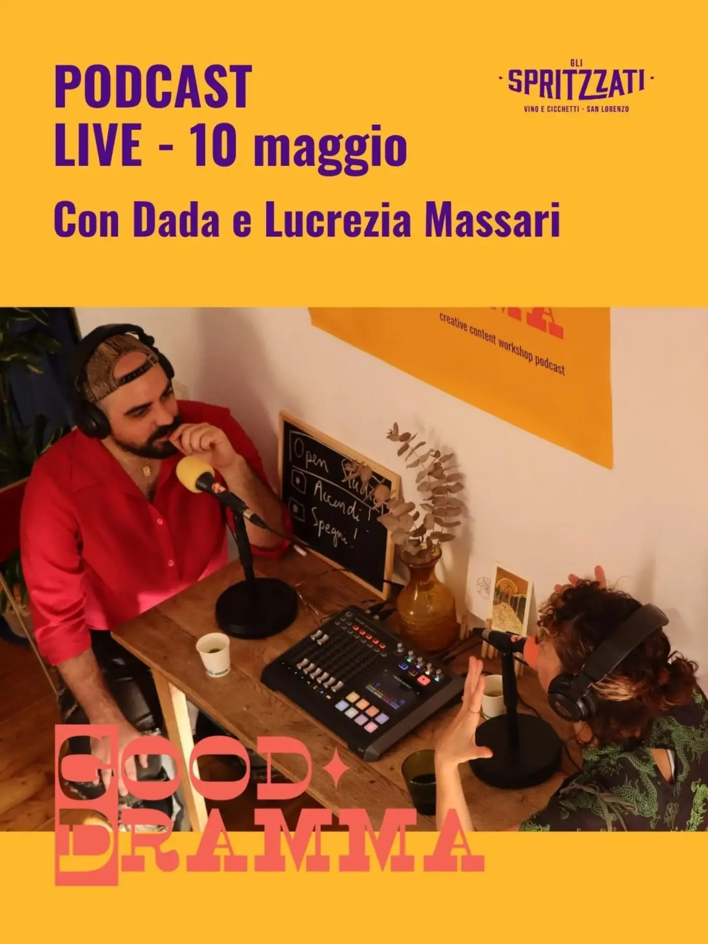 CI SIAMO QUASI.

Non baster&agrave; mai un carossello per raccontarvi le persone &amp; i progetti ma ci proviamo.
E ci ritroviamo questa domenica dalle 15.00 alle 22.00 ✨

PODCAST LIVE 

Realizzato da @dadostagram e @crulezia_msr

15-17 | Venite a fa