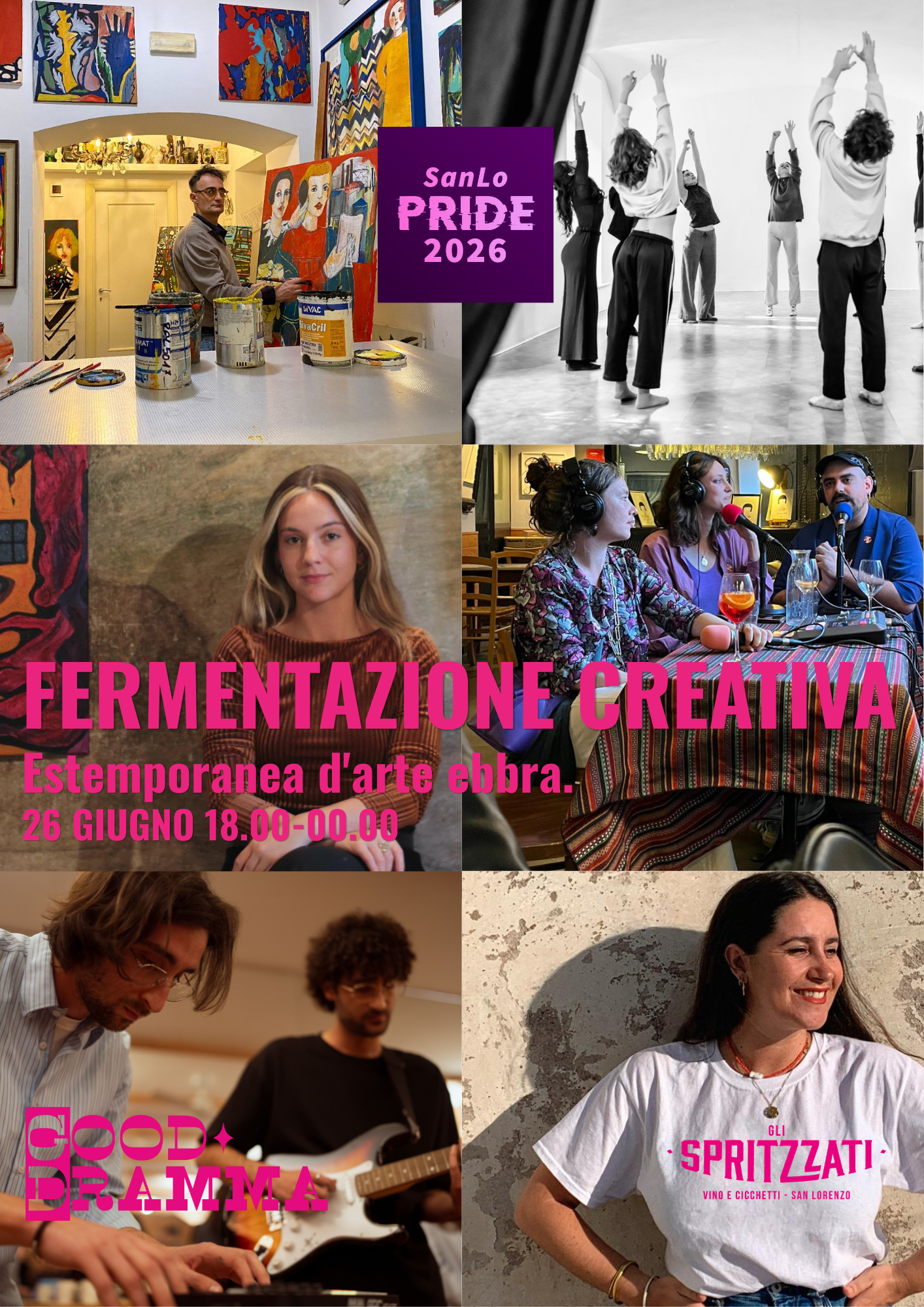 locandina dell'evento fermentazione creativa di good dramma