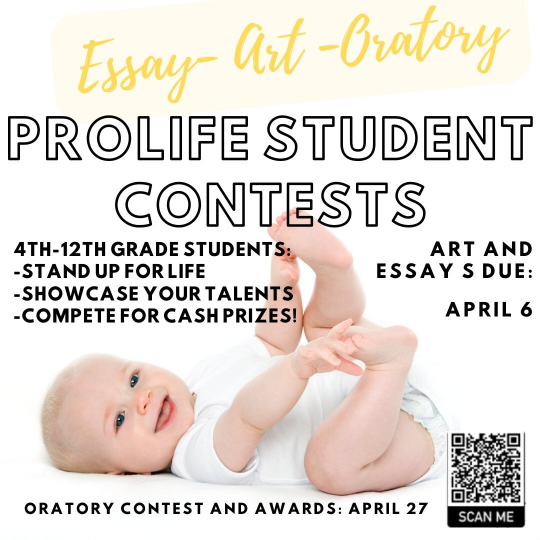 Students! Enter the GVRTL Student Contests and &quot;Speak up for those who cannot speak for themselves&quot; (Proverbs 31:8) Please help us get the word out! 
Link to more info in the comments below
#GVRTL #montanaprolife #prolifestudents