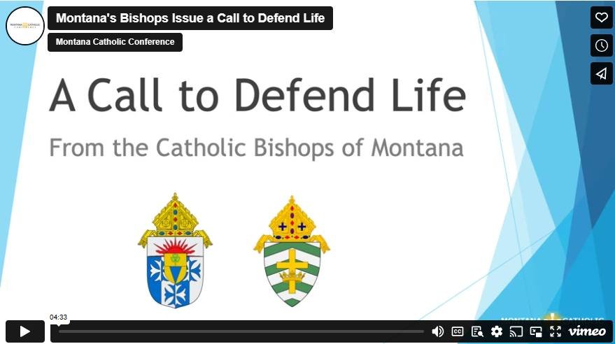 &ldquo;Montana Bishops Issue a Call to Defend Life&rdquo;- Montana Bishops released a letter and video to all Montanans on the Abortion Amendment Constitutional Initiative (CI-128). Link in comments