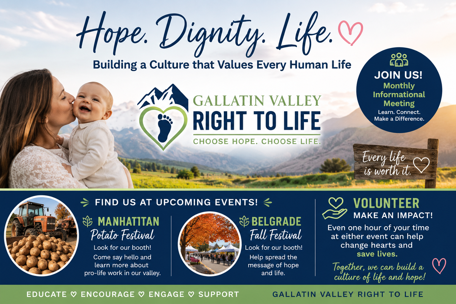 Gallatin Valley Right to Life Continues to Promote Hope and Life