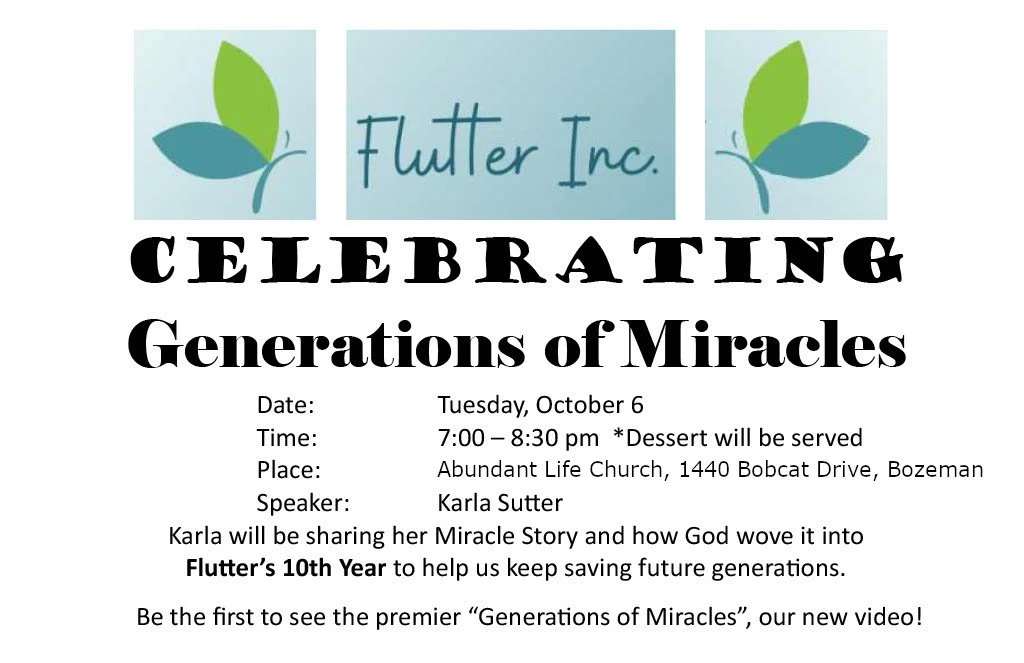 Flutter Inc. Celebrating Generations of Miracles