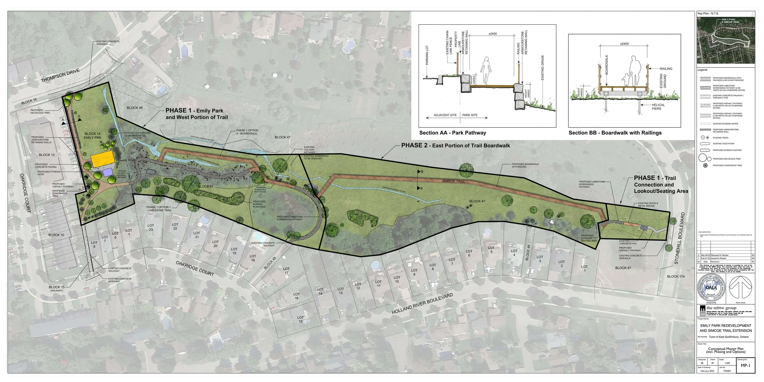 Emily Park Redevelopment and Simcoe trail Extension 