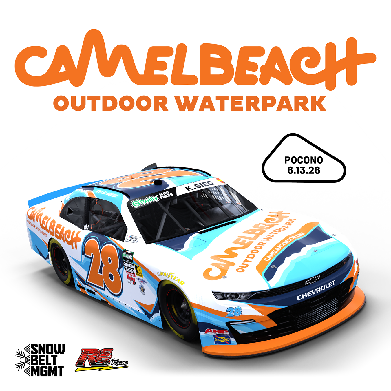 CAMELBACK RESORT RETURNS TO POCONO RACEWAY WITH KYLE SIEG