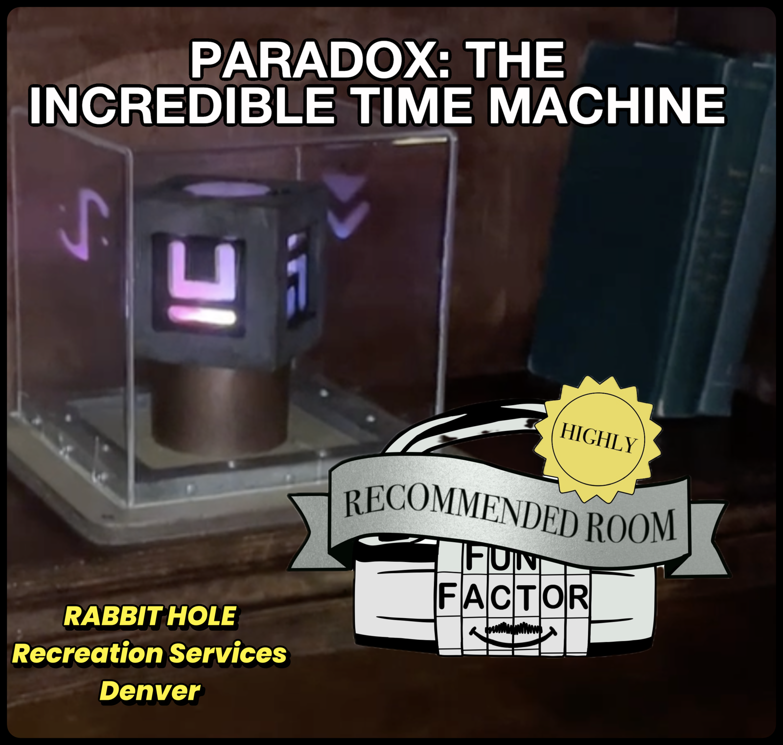 Review: Paradox, The Incredible Time Machine, Rabbit Hole Recreation Services, Denver, CA