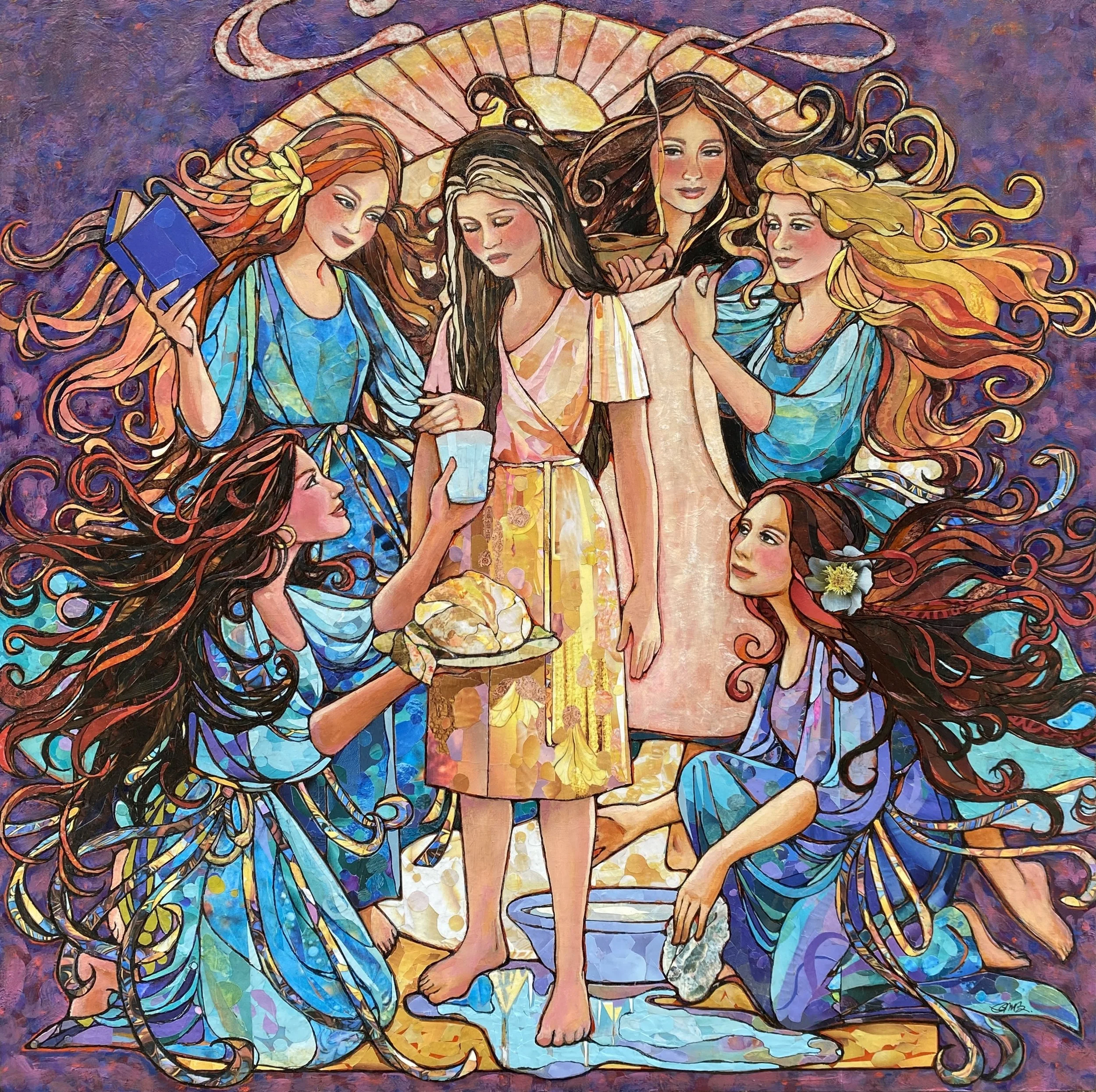 "Lift"
    Now, more than ever, we need to be there for each other and be willing to "lift up the hands that hang down" without judgment or selfishness. (Doctrine and Covenants, Section 81:5) Here a group of women surrounds one who is in need. Withou