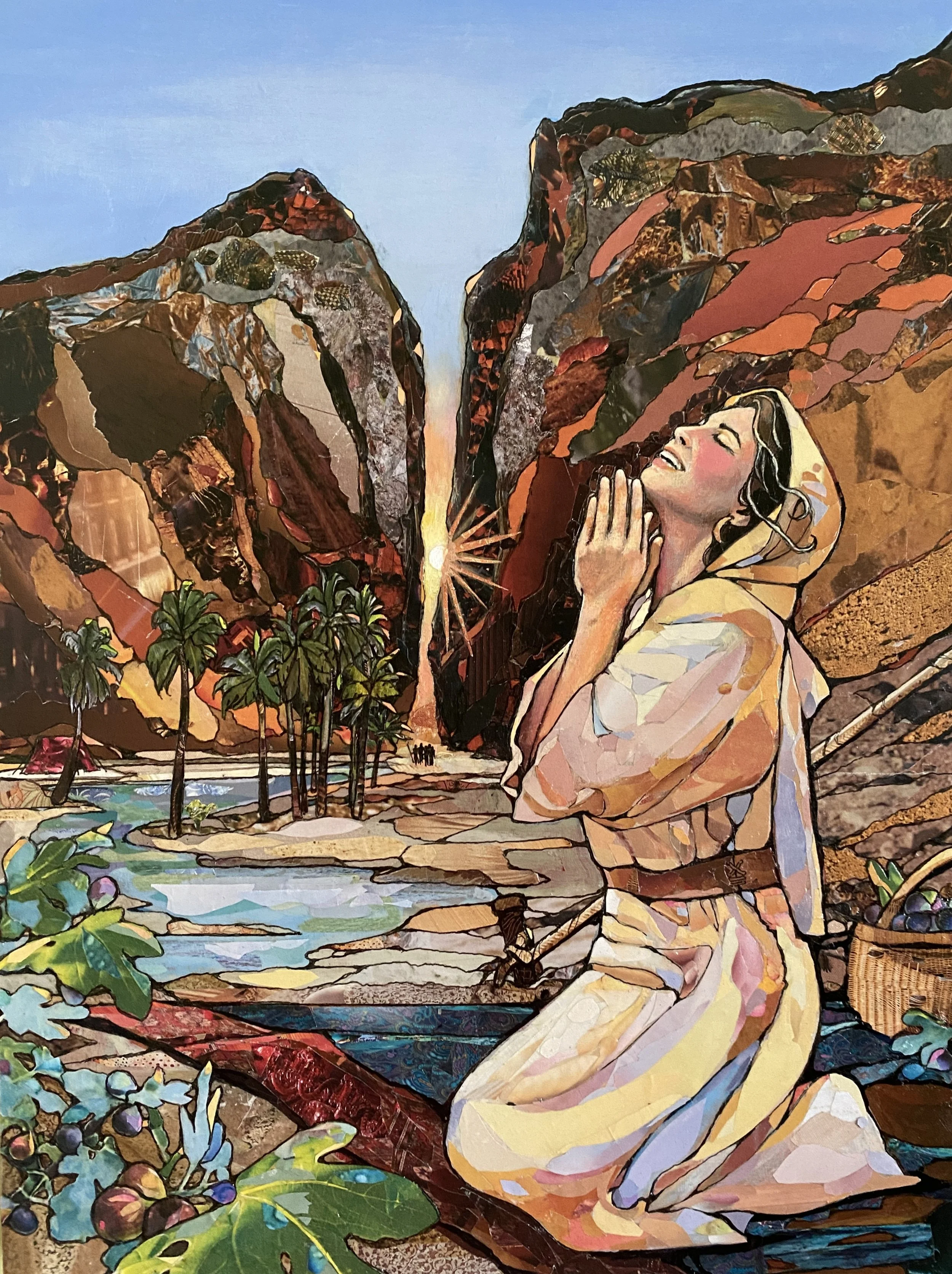 "Sariah's Joy"
   As a mother of sons, I've always loved the Book of Mormon account of this faithful woman who thought for a time that her sons had perished in the wilderness and went through so many emotions in her pain. Any woman who loves deeply c