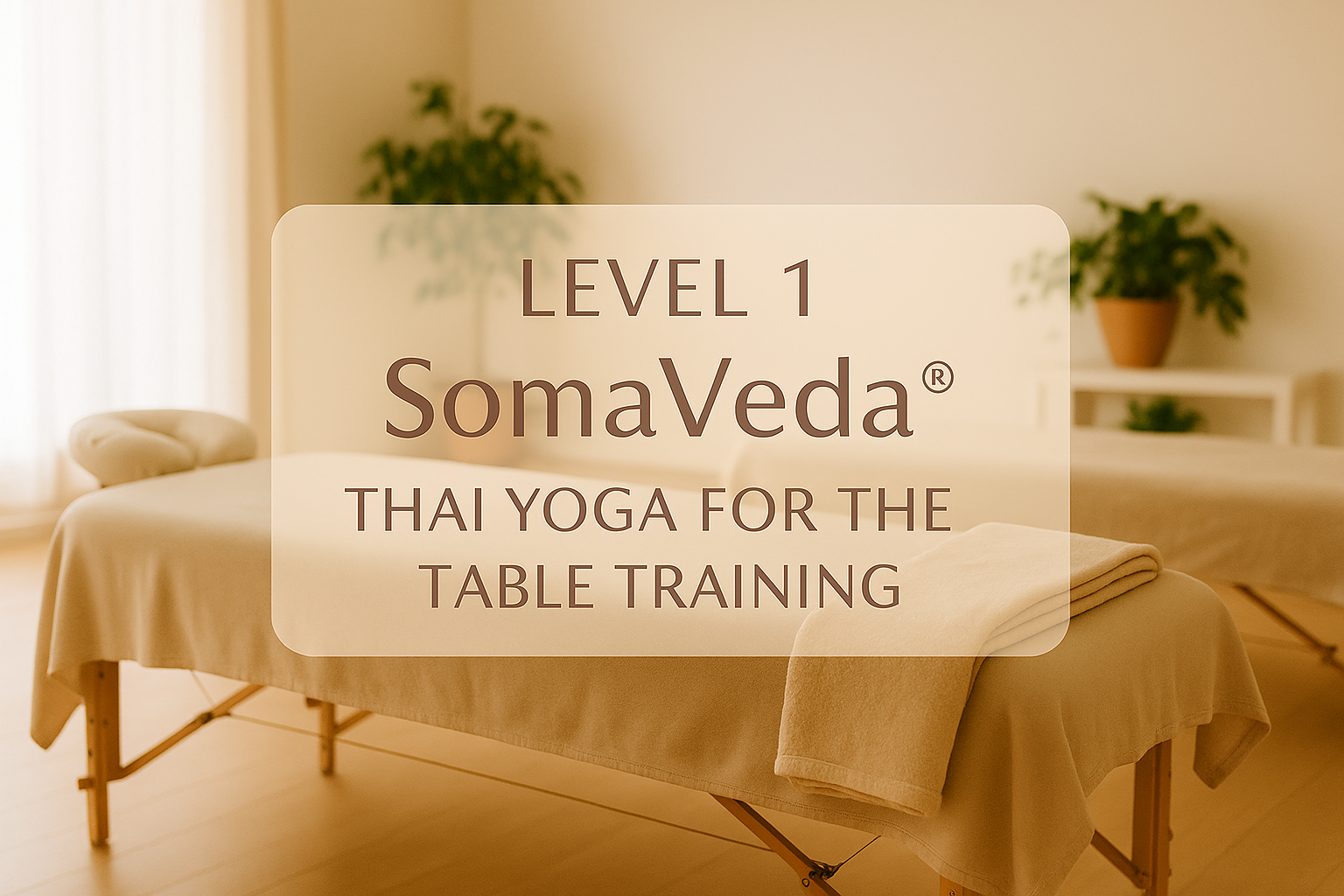 SomaVeda® Thai Yoga for the Table Training – Level 1