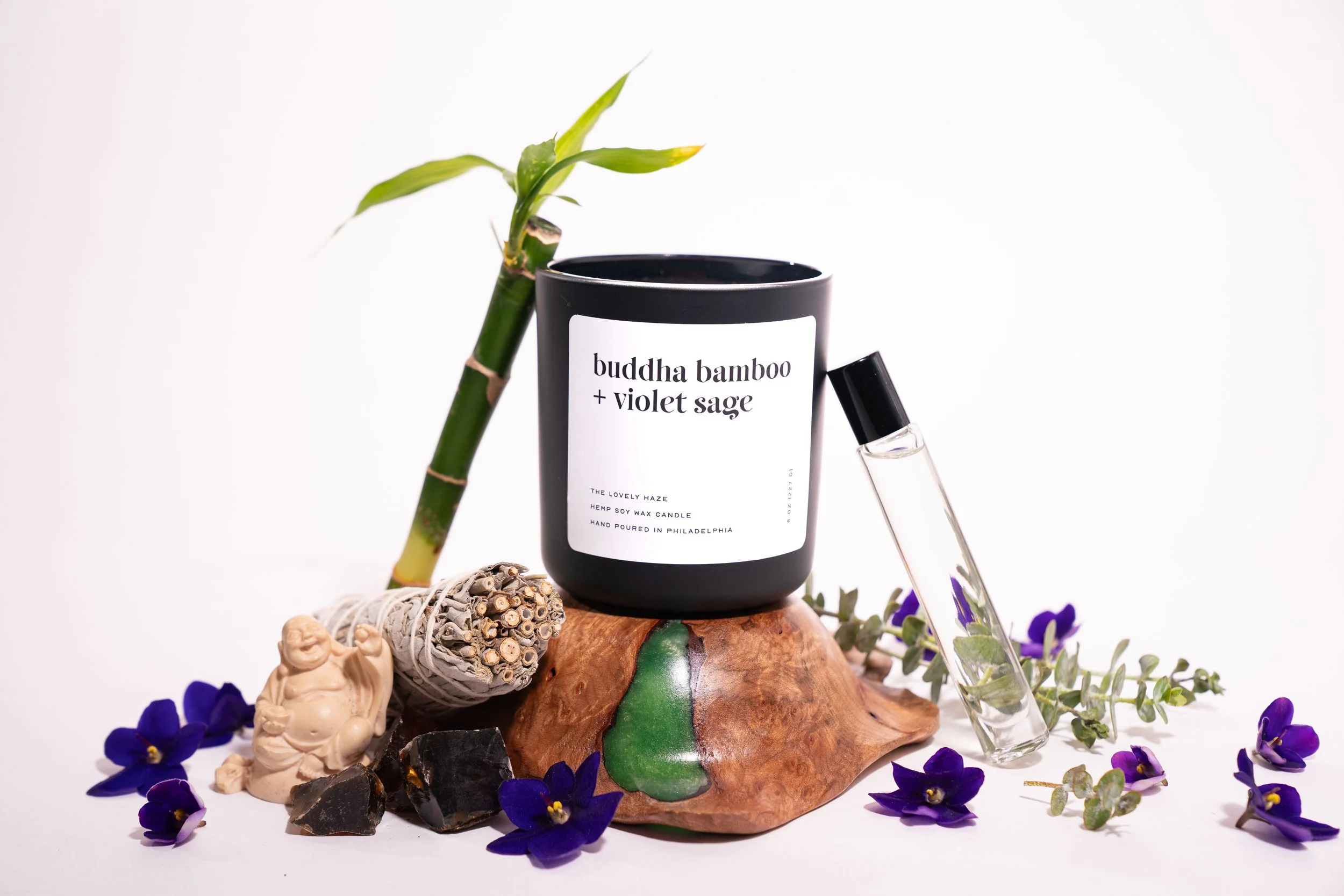 Buddha Bamboo + Violet Sage