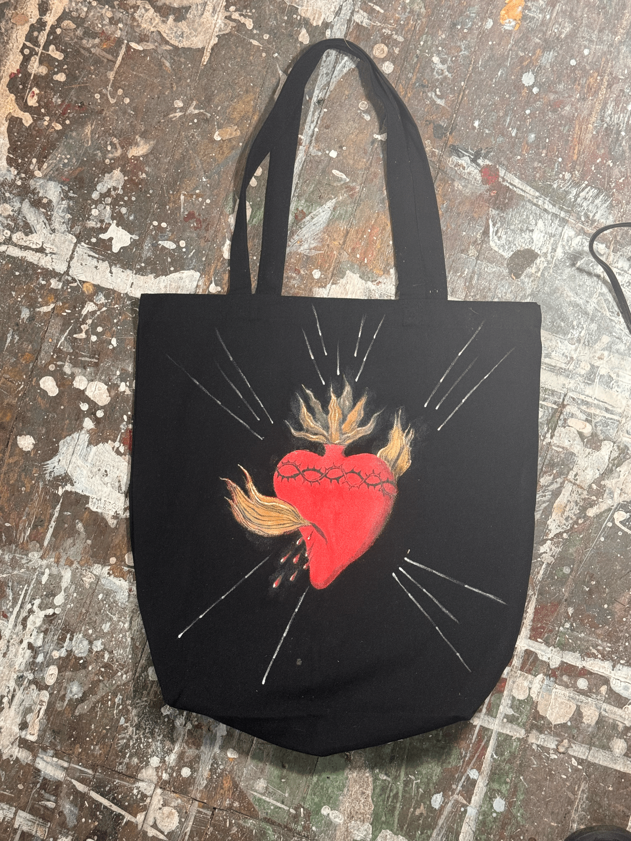 Bleeding Sacred Heart #1 Tote