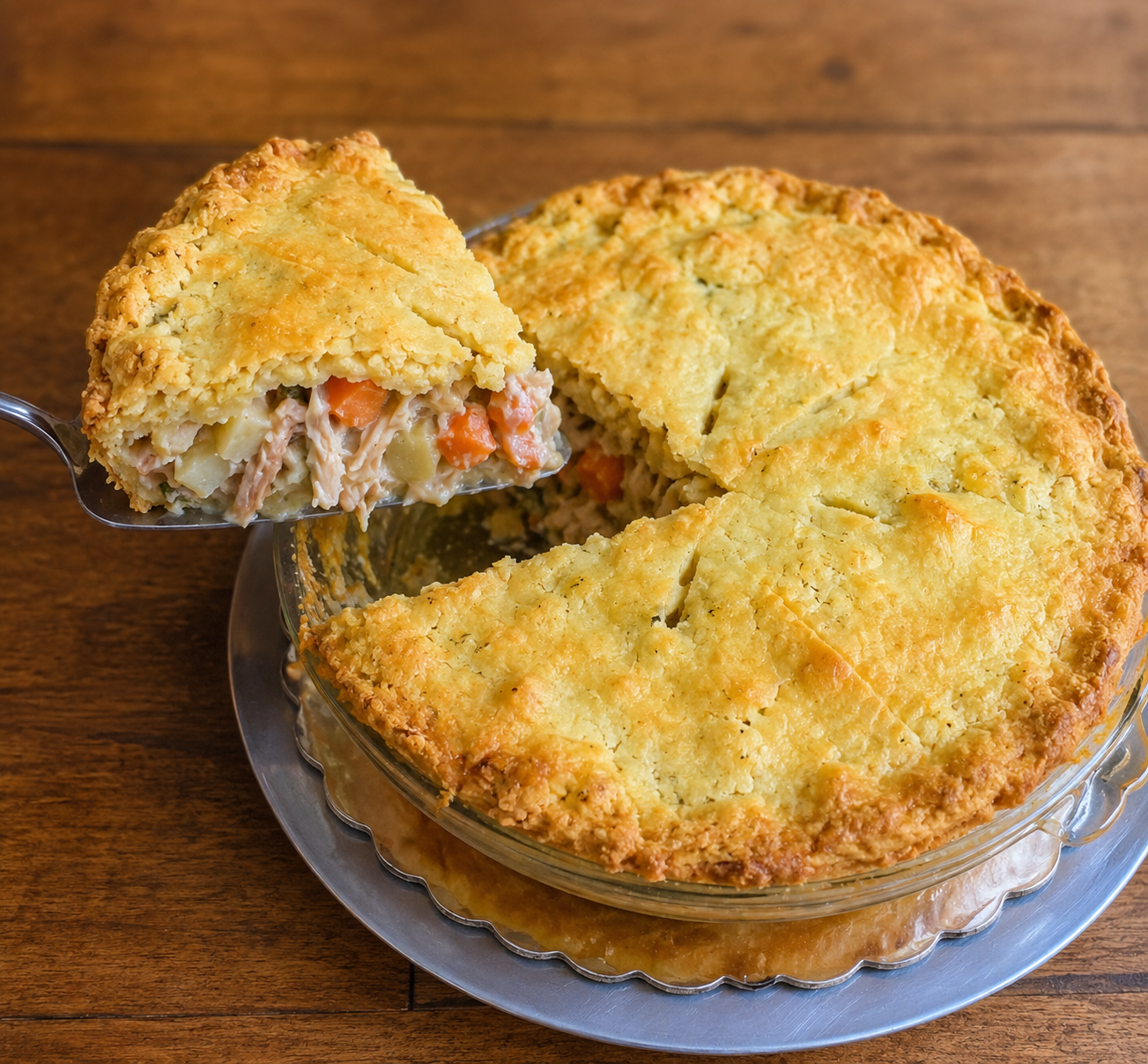 Grain-free chicken pot pie