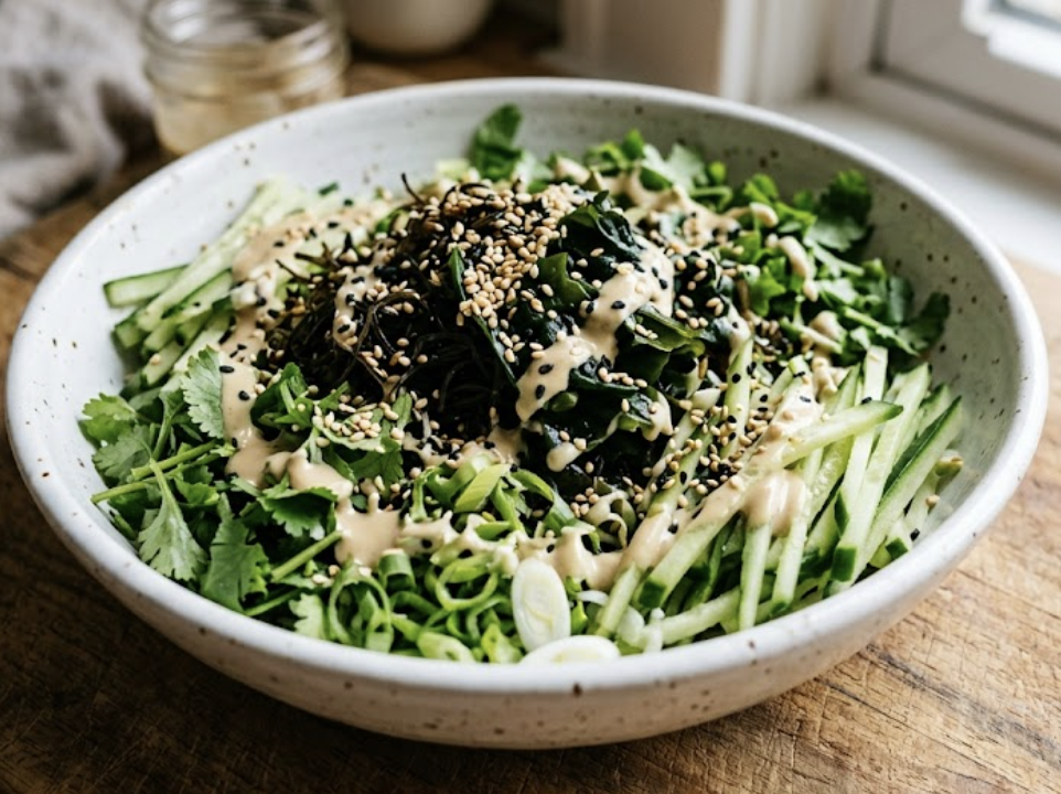 Seaweed Salad with Tahini-Sesame Dressing