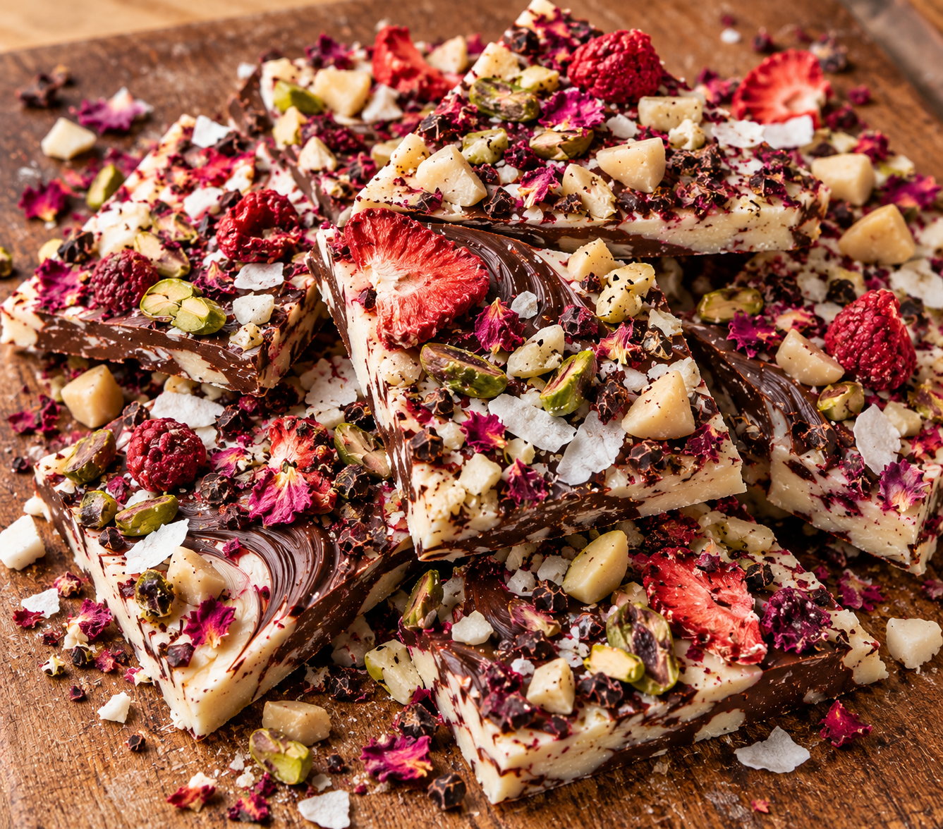 Berry Coconut Butter Bark