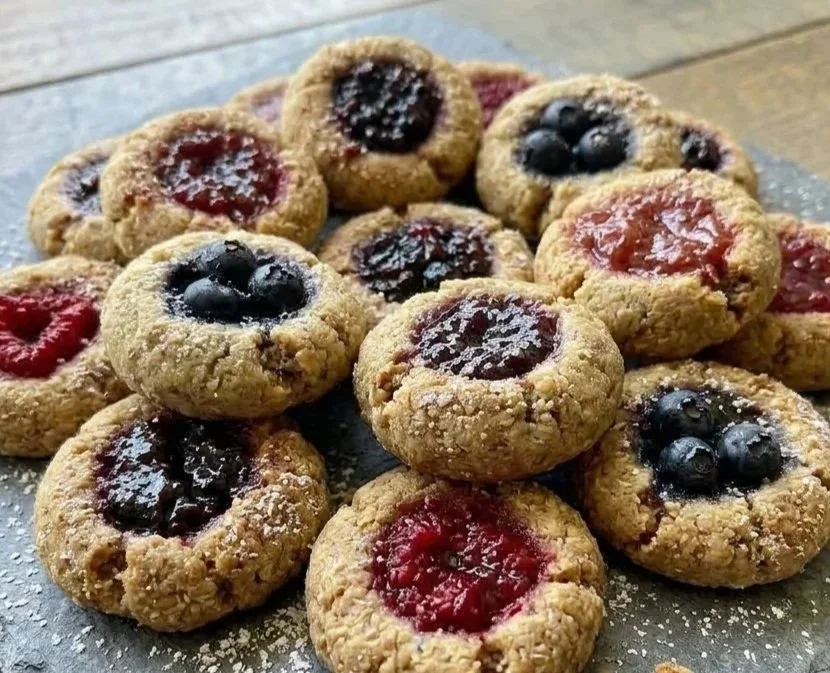 Berry Jam Thumbprint Cookies