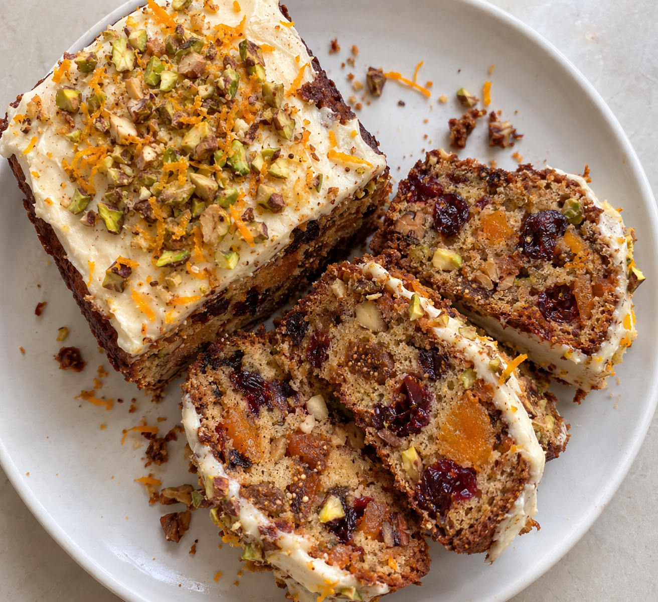 Holiday Fruit Bundt Cake (or Loaf, or Muffins)
