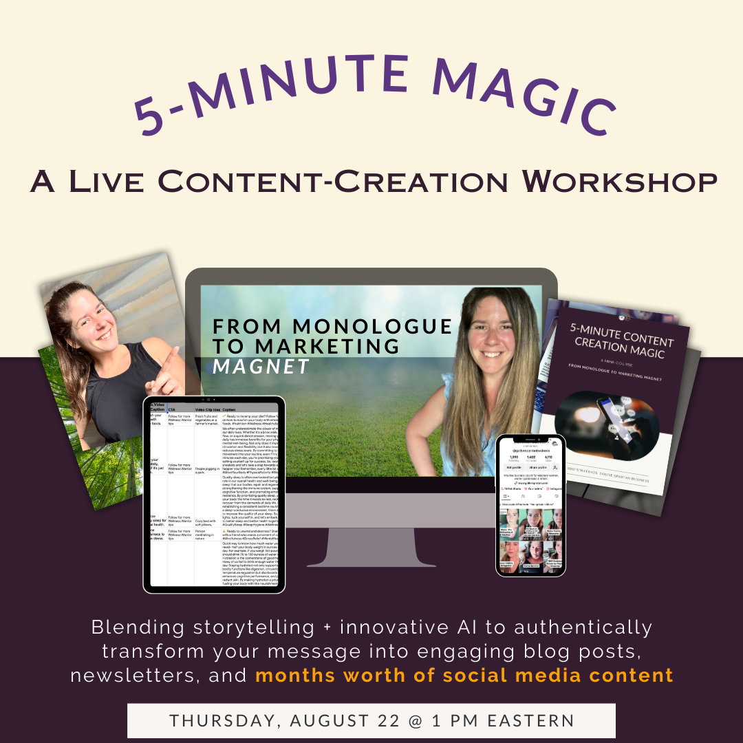 5-Minute Content-Creation Magic: A Live Workshop