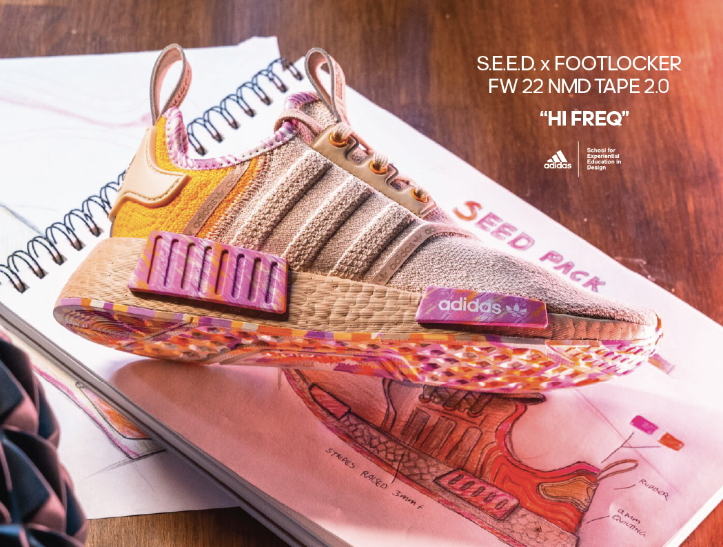 S.E.E.D. X FootLocker  FW 22 NMD TAPE 2.0